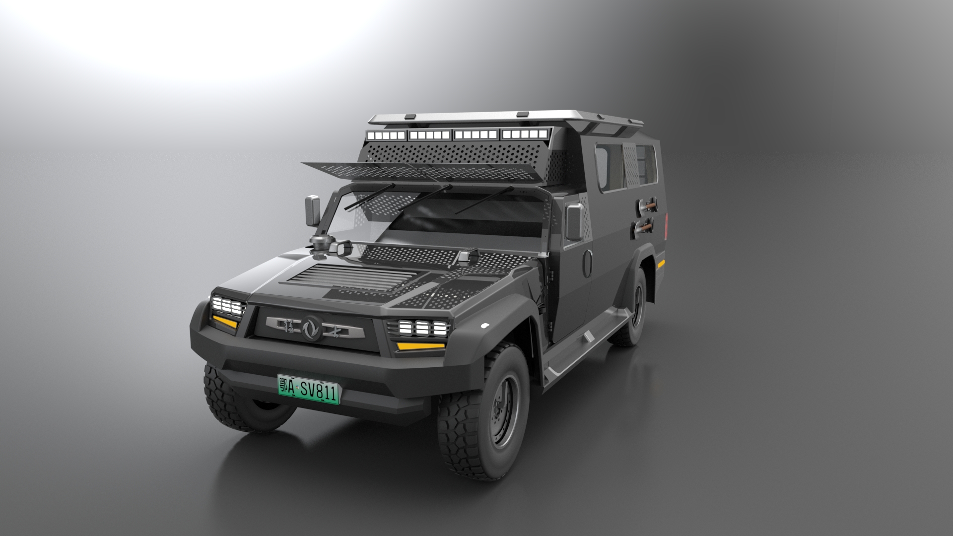 Modeling design，Automobile refitting，Dongfeng fierce，Emergency command，