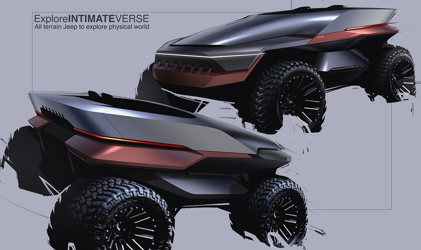 jeep，Sense of future，Concept Car，Automobile conceptual design，