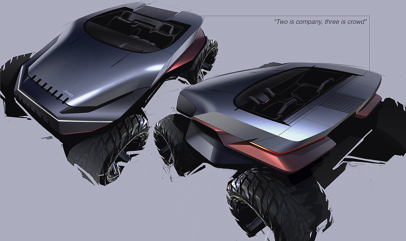 吉普车，未来感，概念车，汽车概念设计，