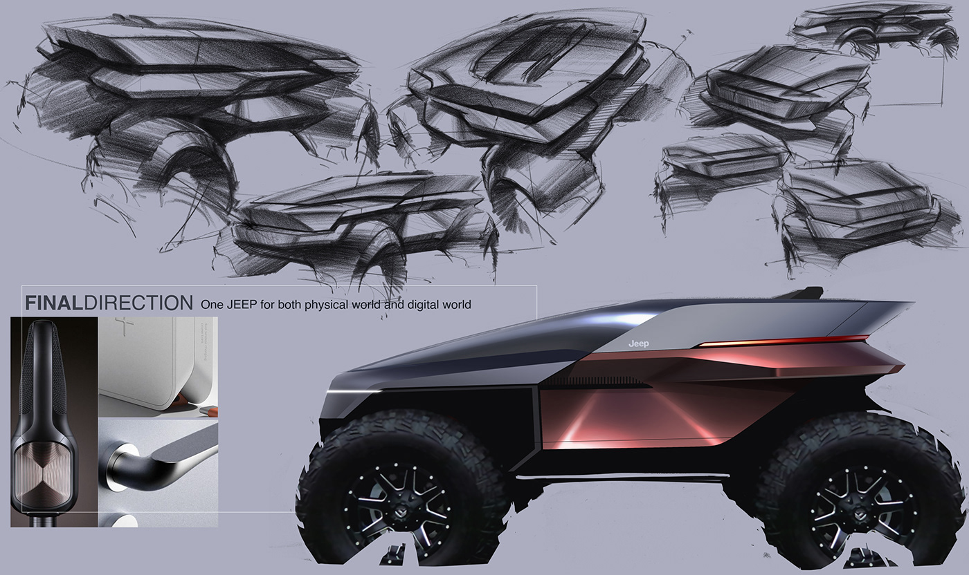 jeep，Sense of future，Concept Car，Automobile conceptual design，
