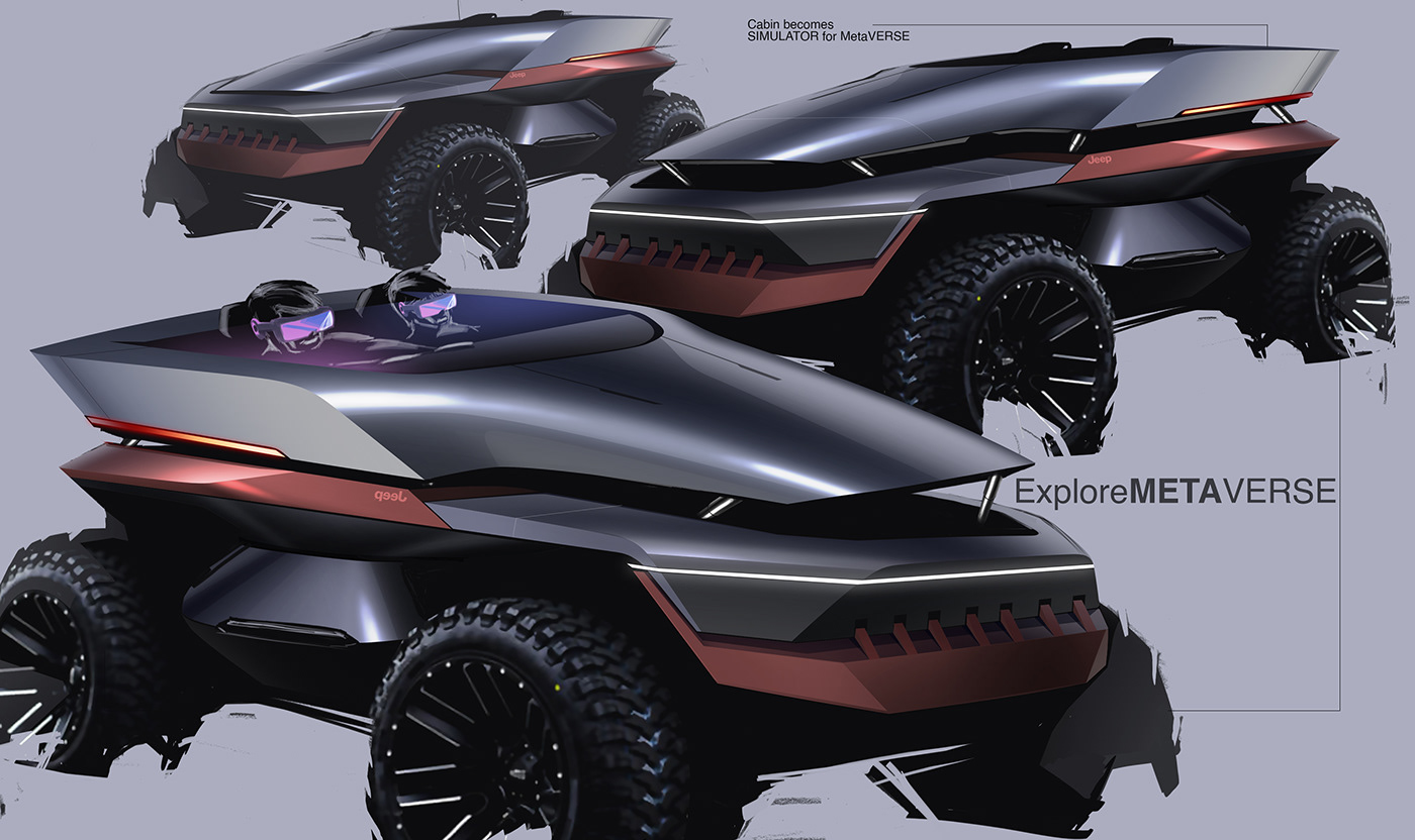 jeep，Sense of future，Concept Car，Automobile conceptual design，