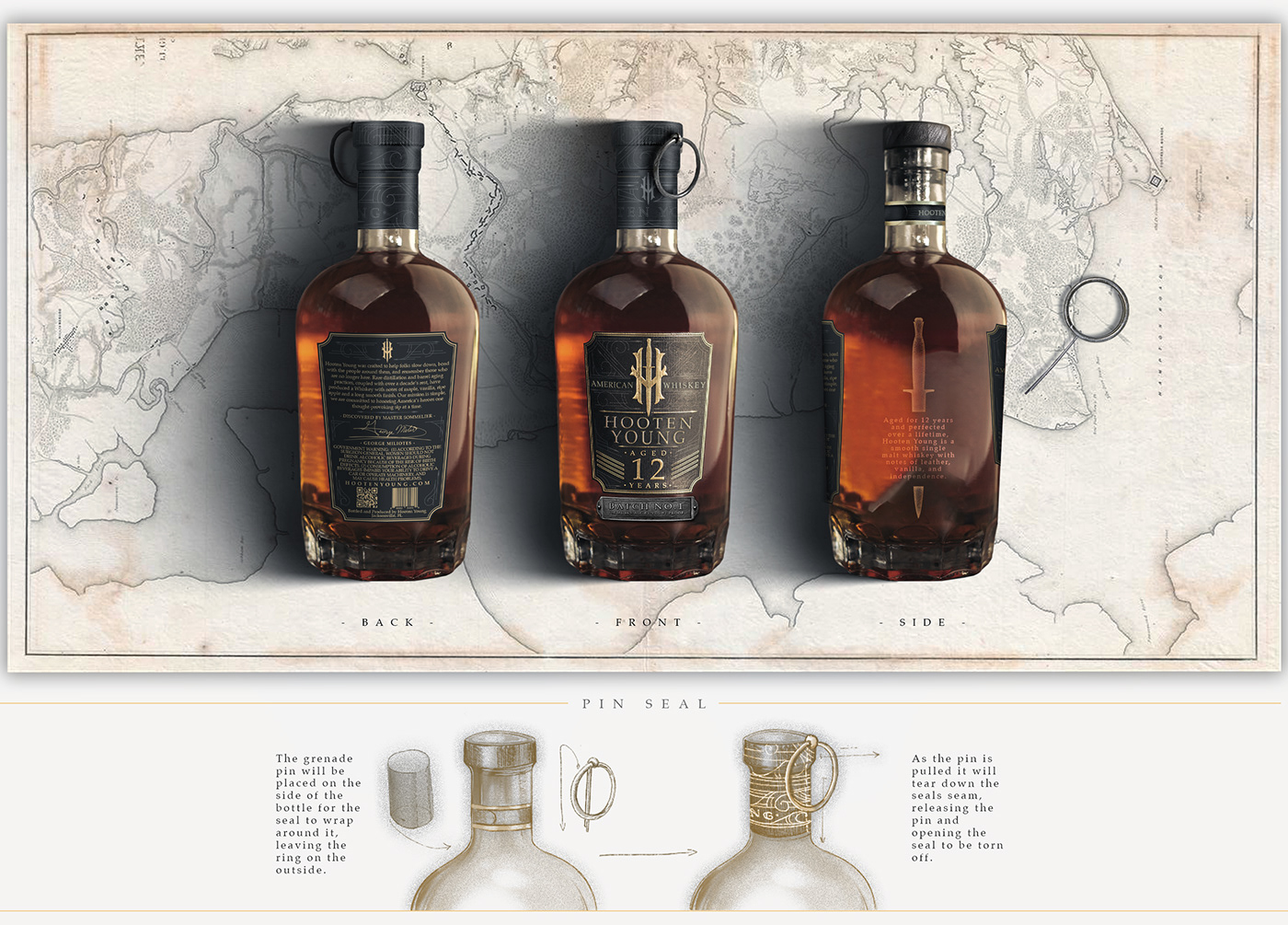 Whisky，U.S.A，The wine bottle，