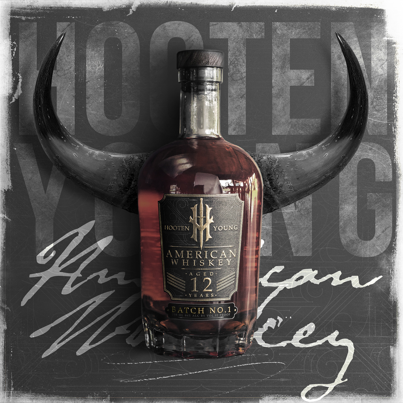 Whisky，U.S.A，The wine bottle，