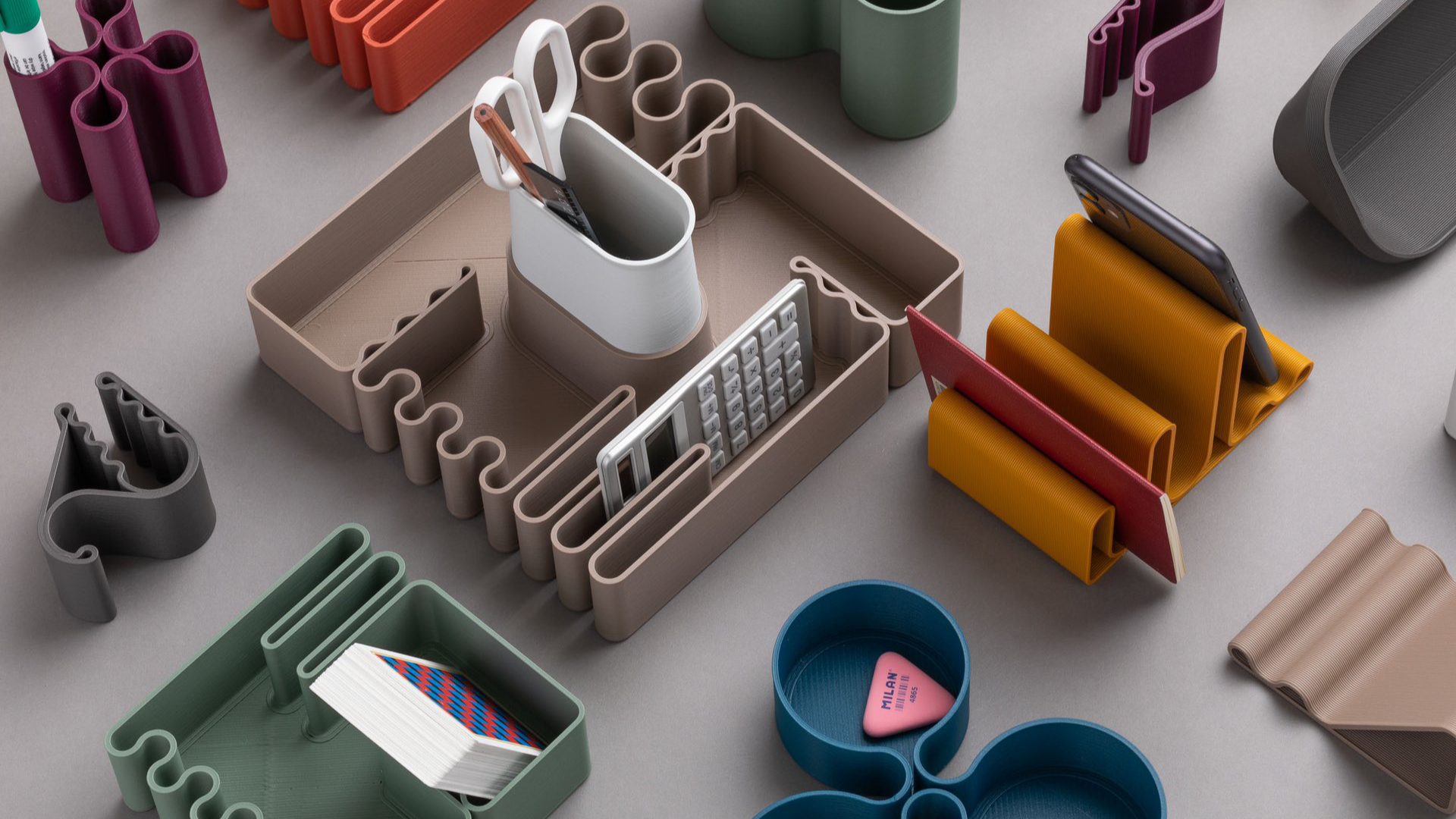 2022 Red Dot Product Design Award，bFRIENDS，Stationery，Desktop storage，environment protection，3D printing，