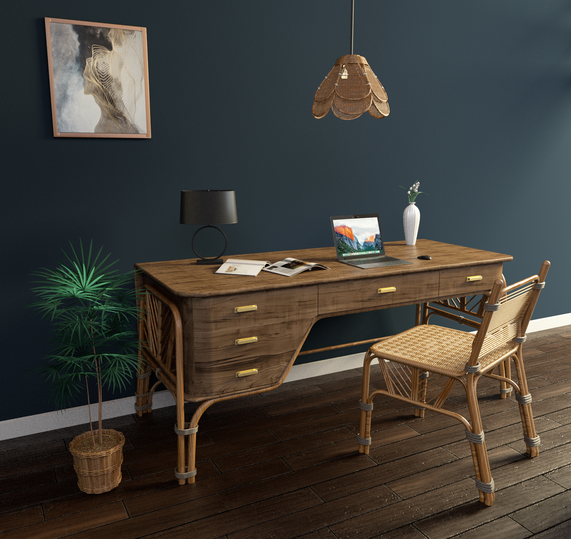 Tables and chairs，furniture，desk，The computer table，household，