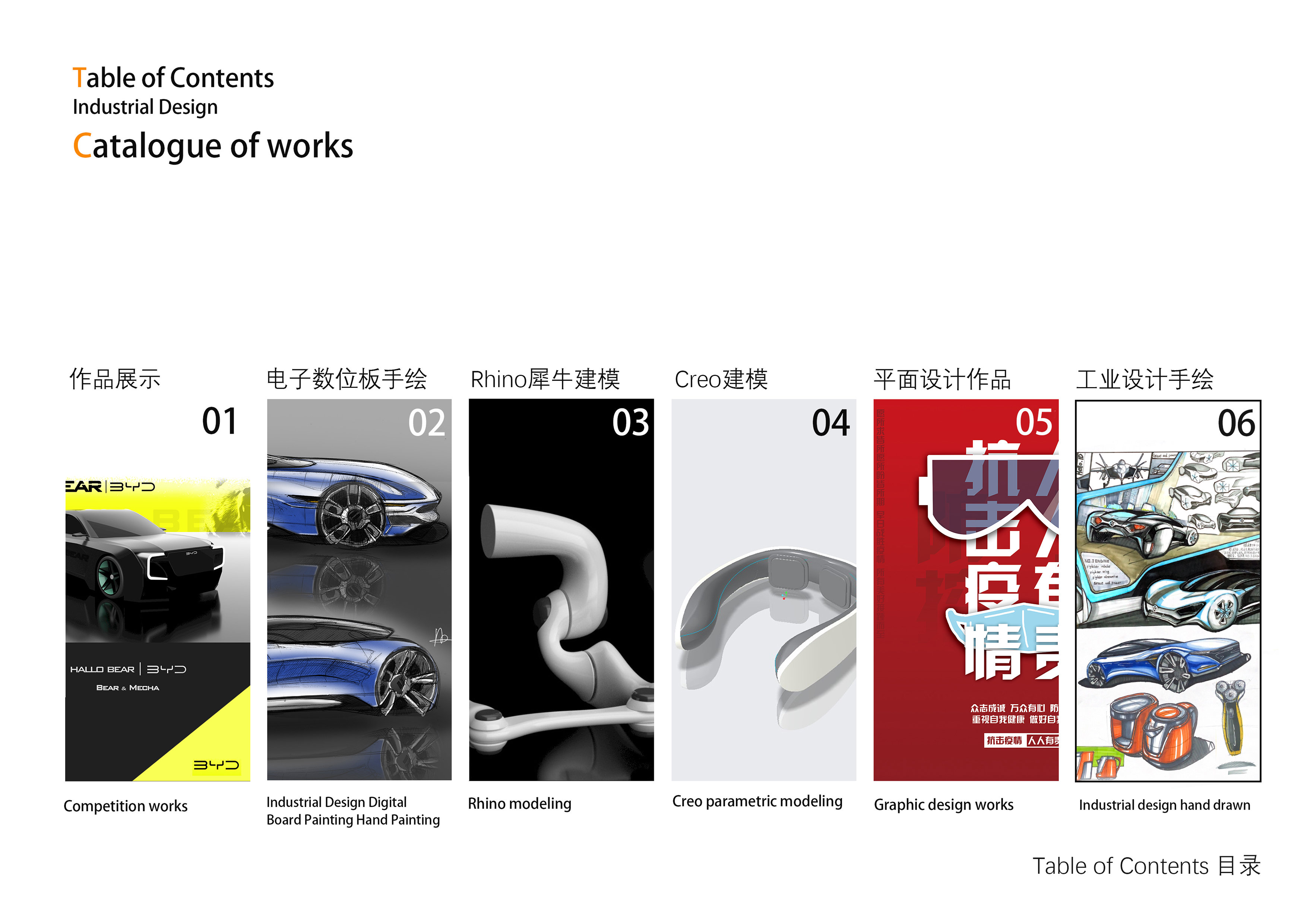 sample reels，Graduation portfolio，Collection of industrial design works，Product design collection，Automobile design，Automotive Design Portfolio，