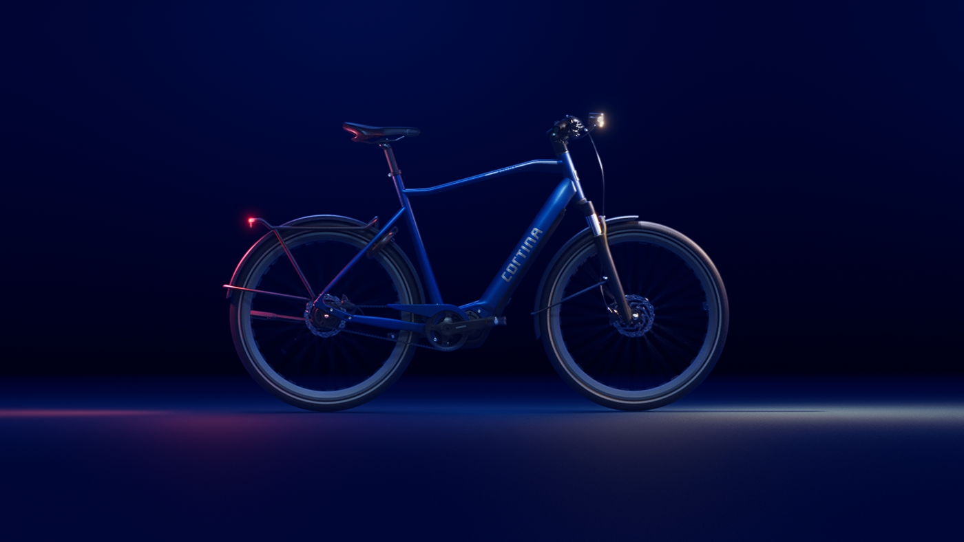 Bicycle，Cortina，industrial design，cgi，