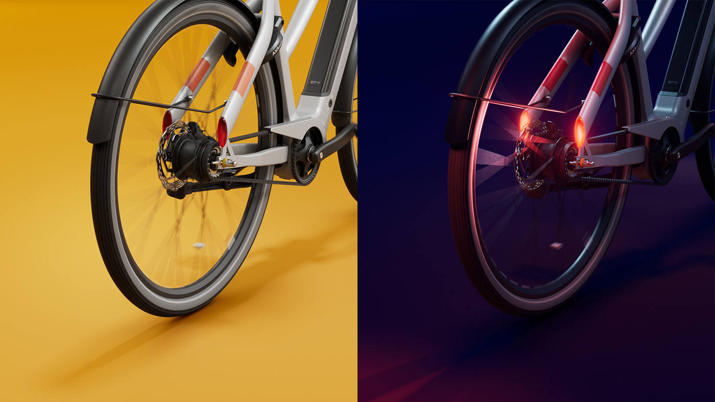 Bicycle，Cortina，industrial design，cgi，