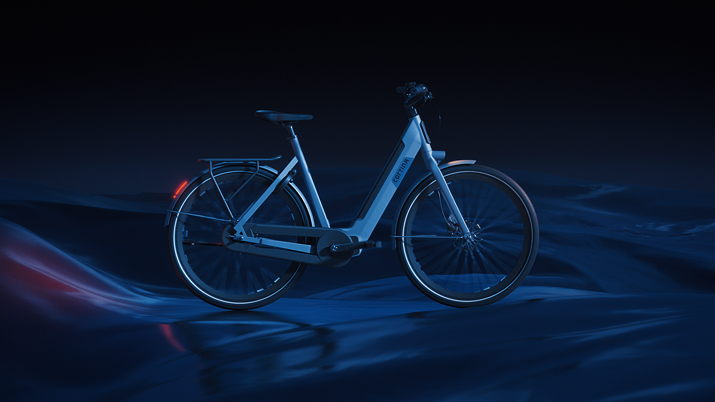 Bicycle，Cortina，industrial design，cgi，