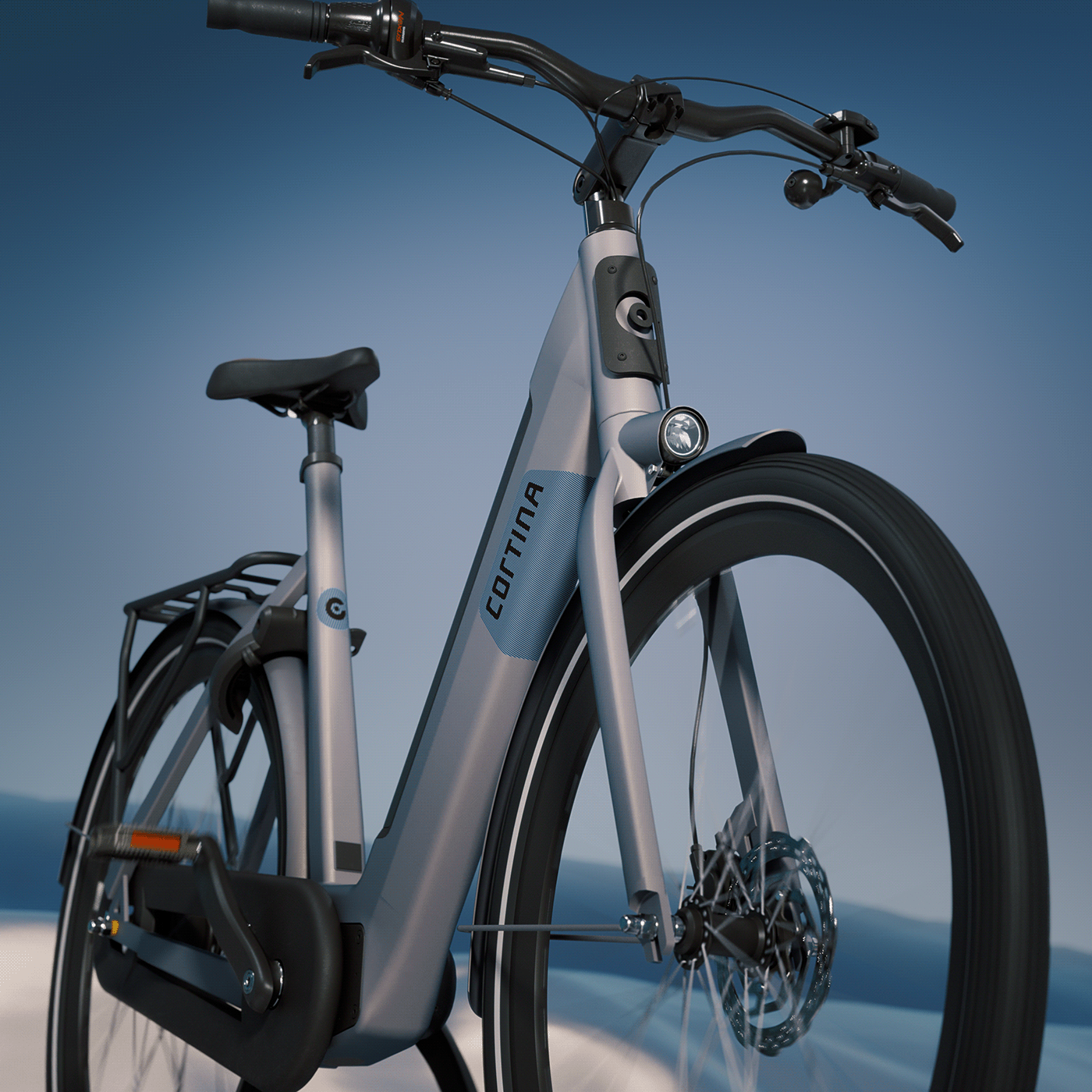 Bicycle，Cortina，industrial design，cgi，