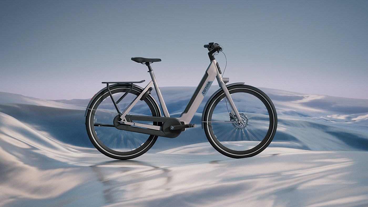 Bicycle，Cortina，industrial design，cgi，