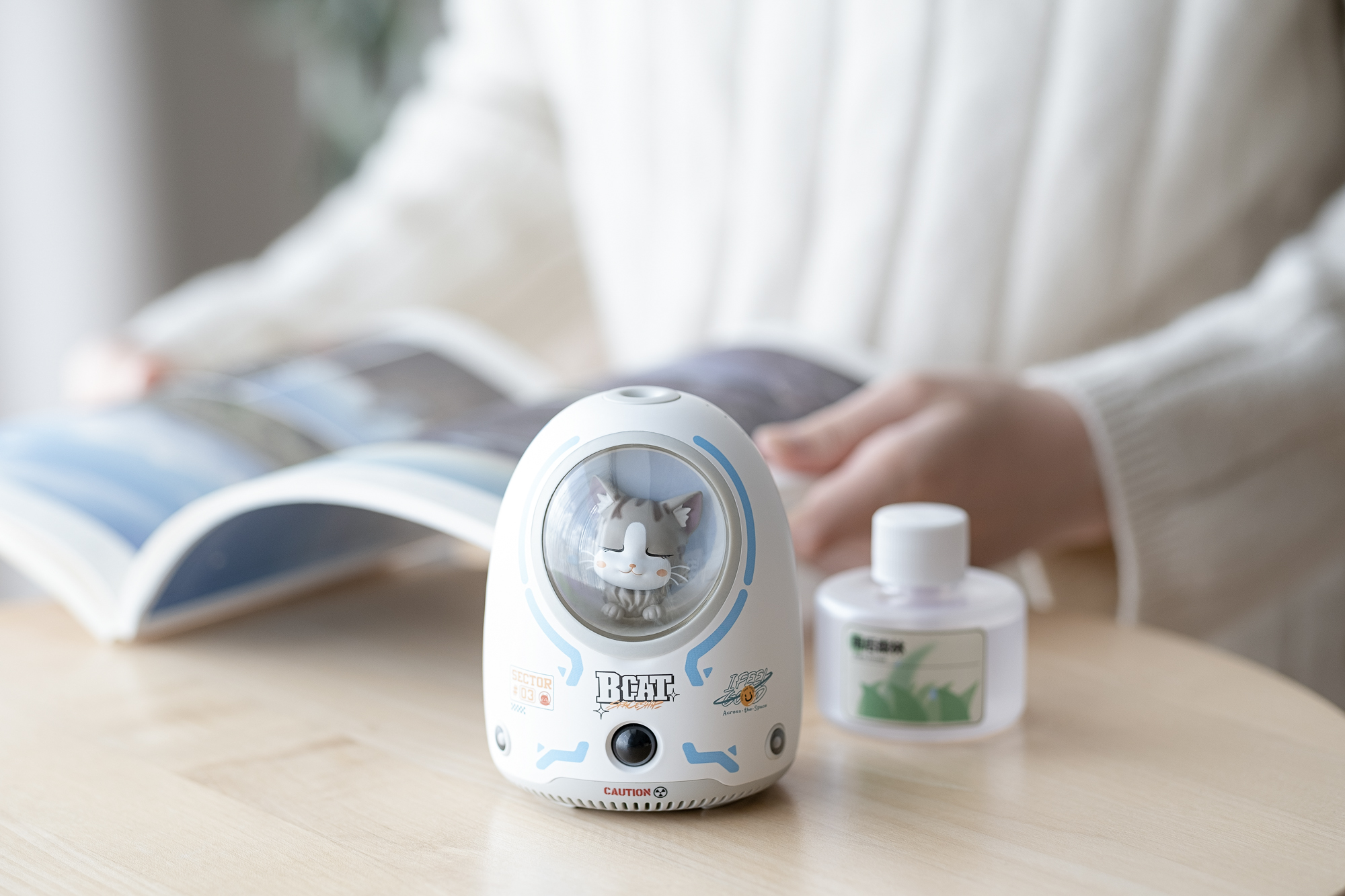 Aromatherapy machine，Butter cat，White base map，Shenzhen，