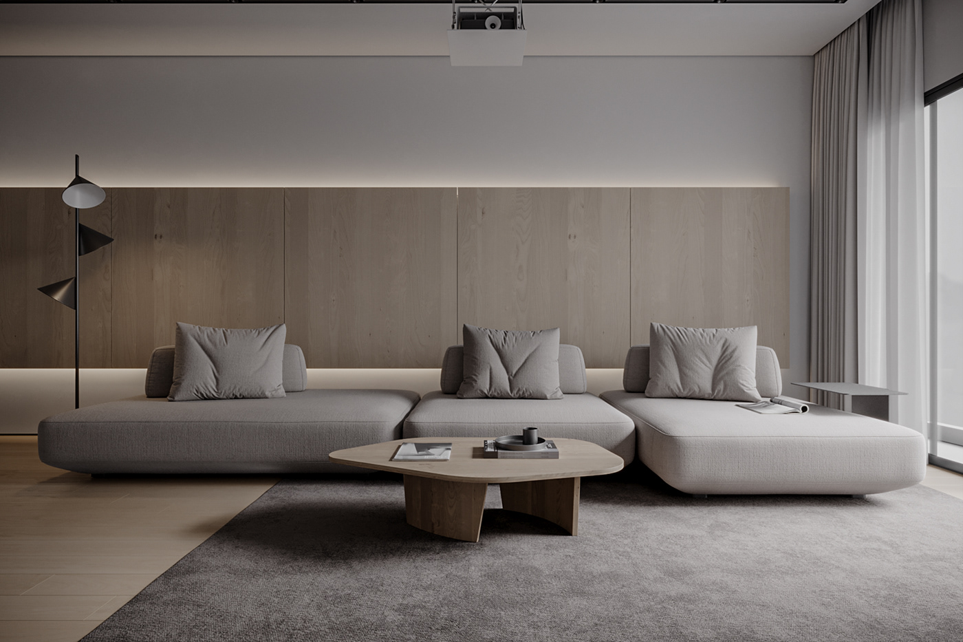 apartment，onochrome，cgi，Interior design，