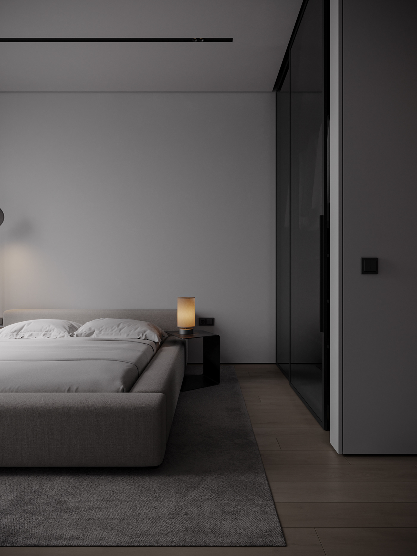 apartment，onochrome，cgi，Interior design，