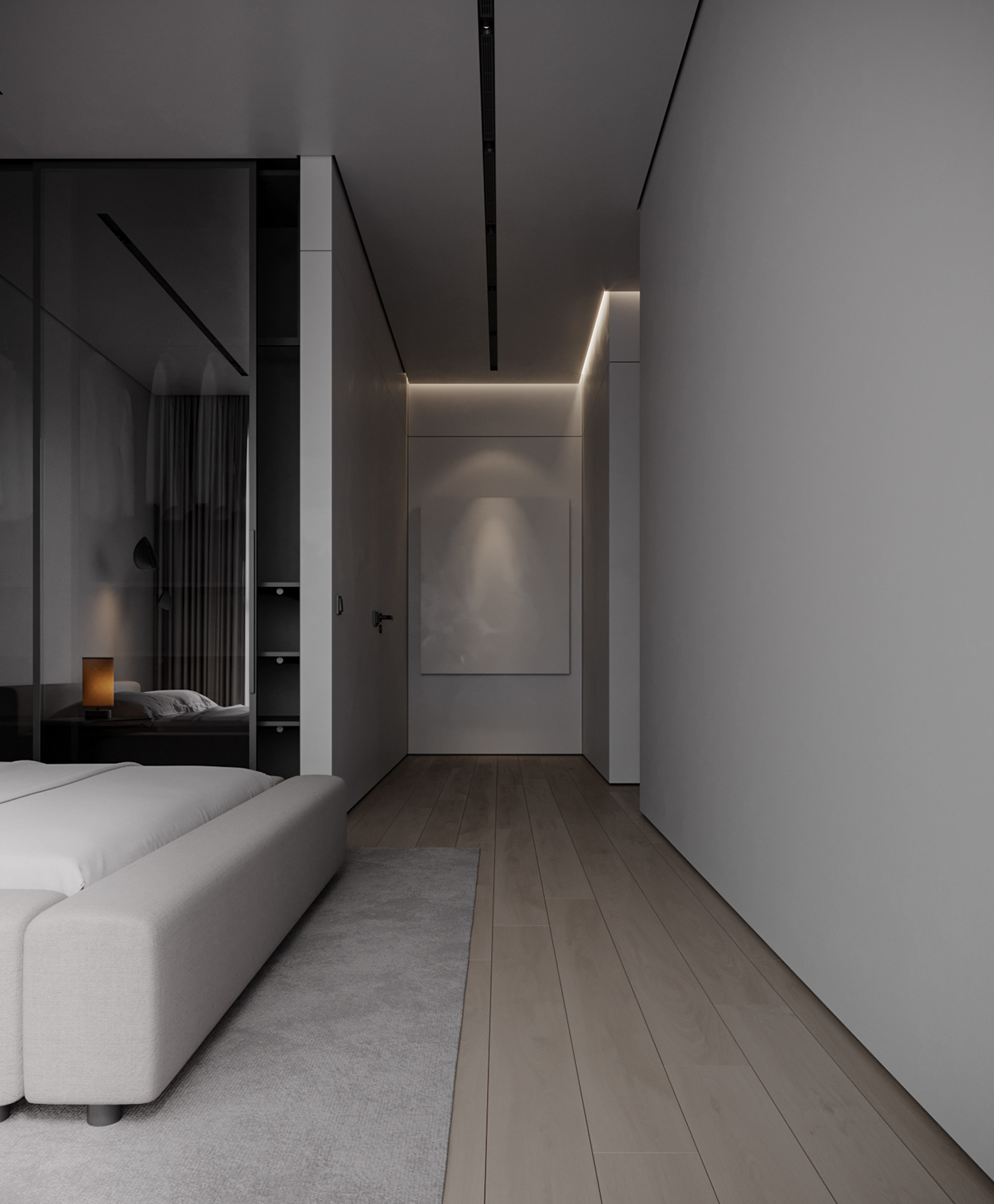 apartment，onochrome，cgi，Interior design，