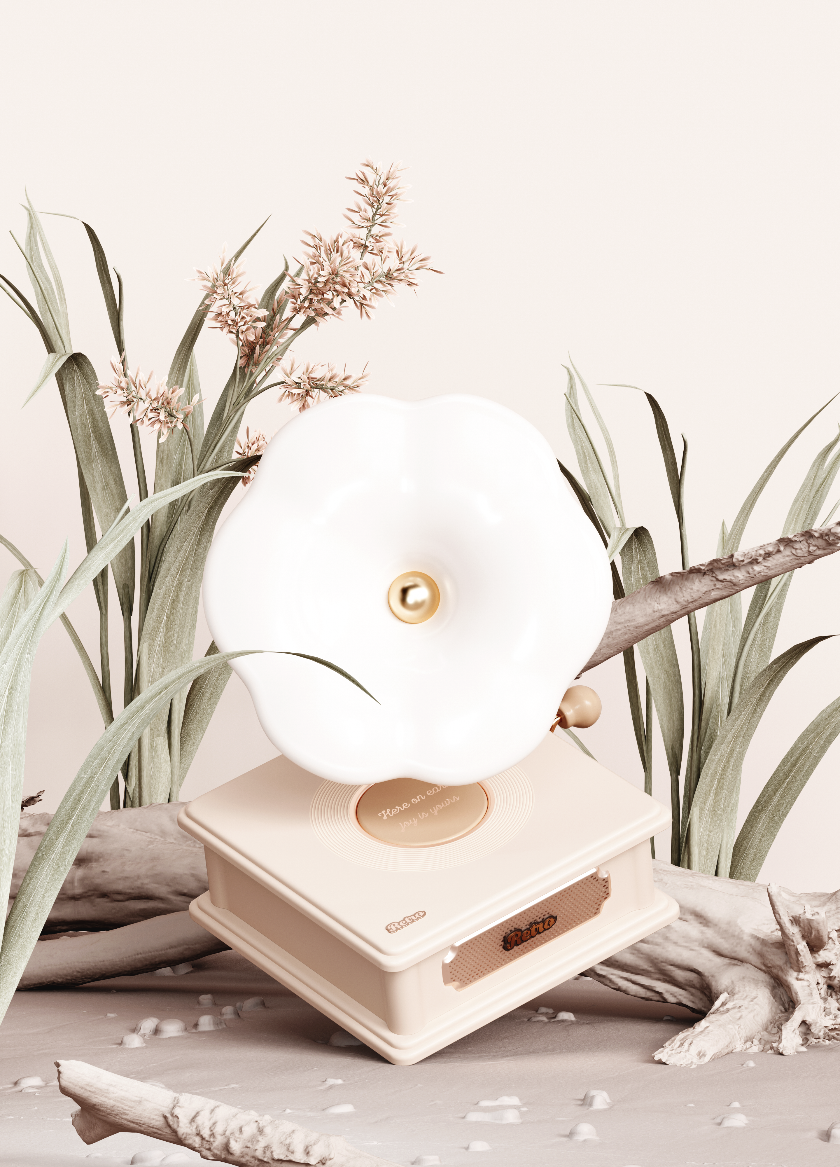 phonograph，Vinyl record player，Wireless charging，lamp，loudspeaker box，