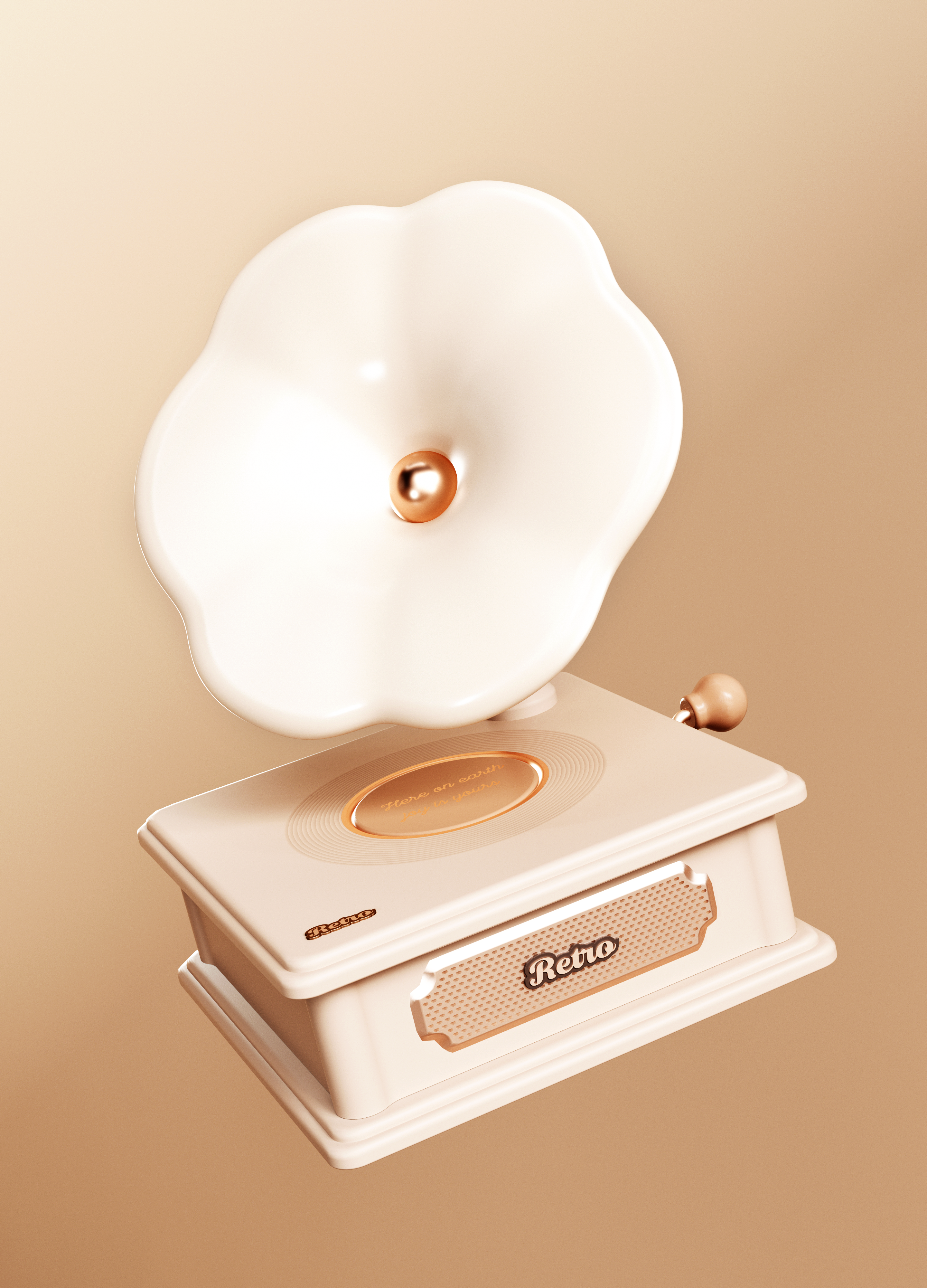 phonograph，Vinyl record player，Wireless charging，lamp，loudspeaker box，