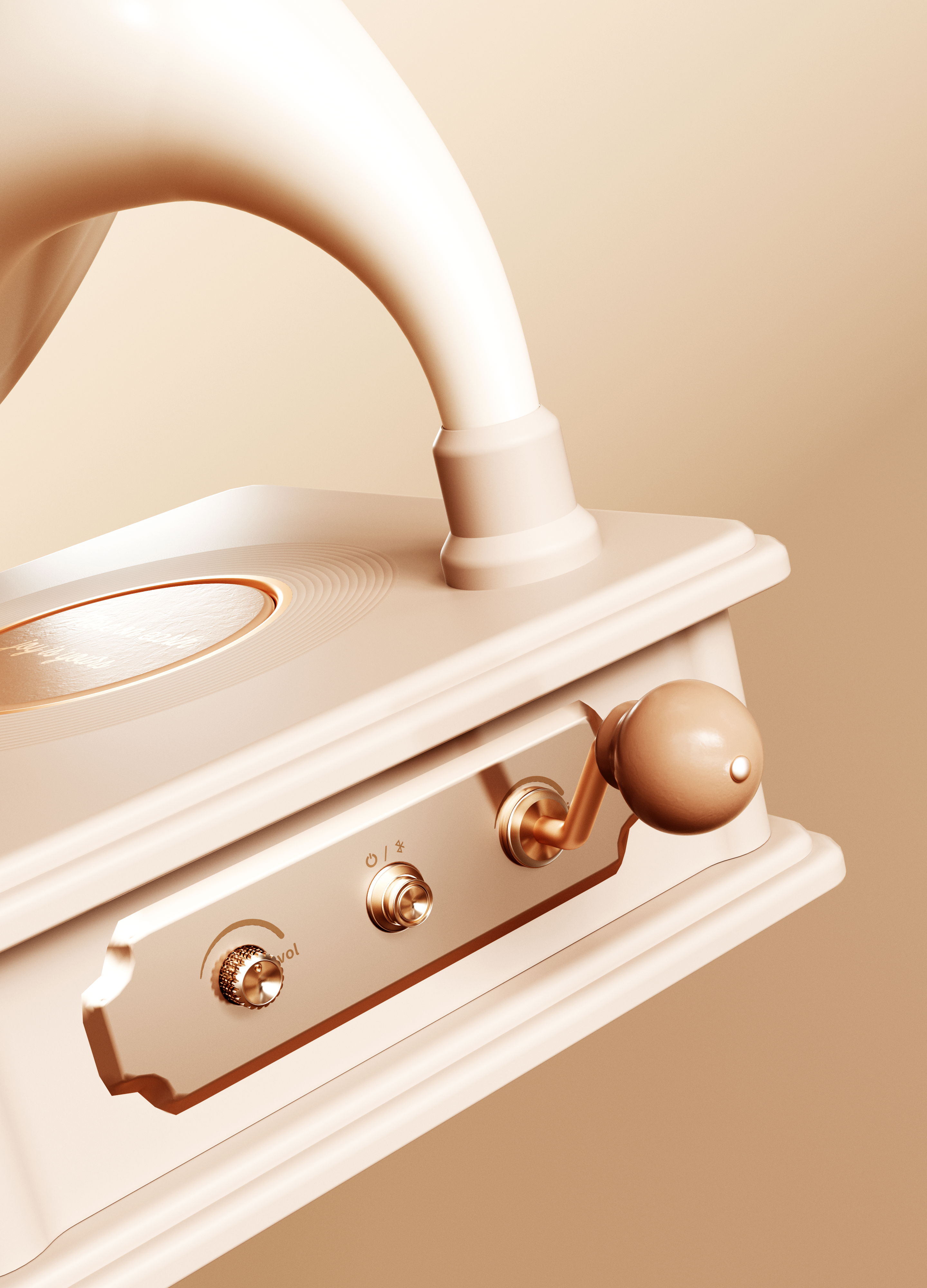 phonograph，Vinyl record player，Wireless charging，lamp，loudspeaker box，