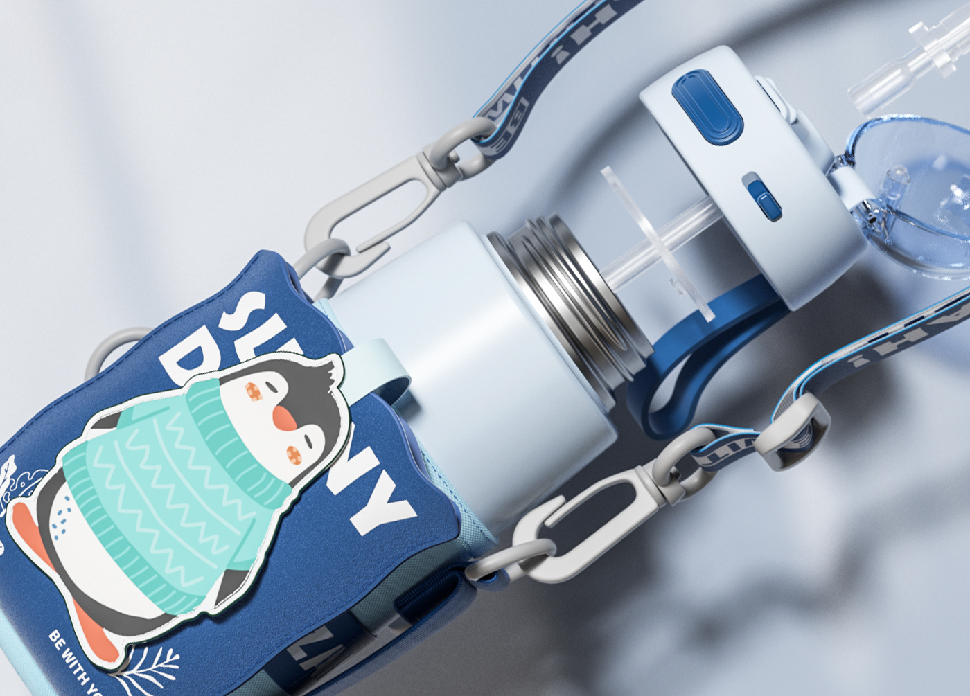 Water cup，children，Illustration，packing，