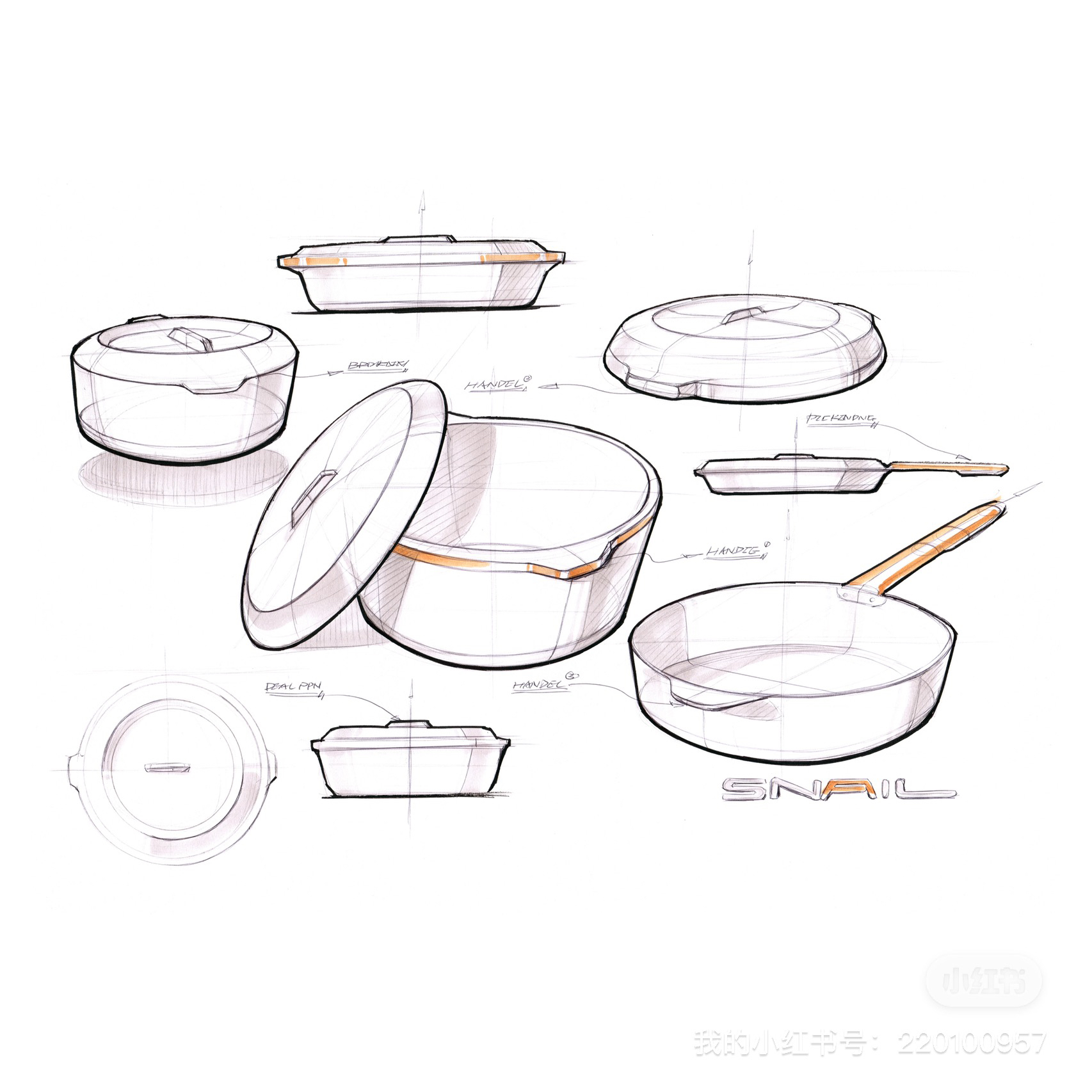 Hand drawn products，