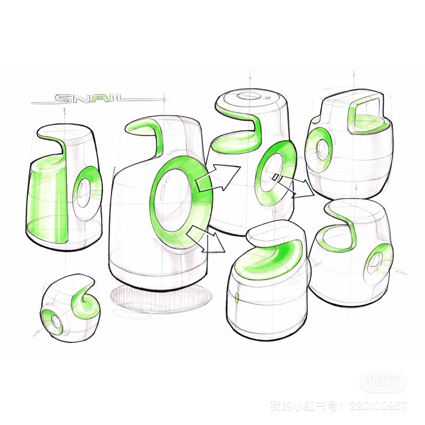 Hand drawn products，