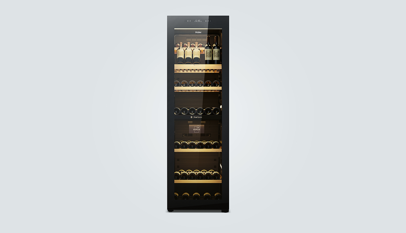 wine cabinet，Haier，Double temperature zone，2022 Red Dot Product Design Award，