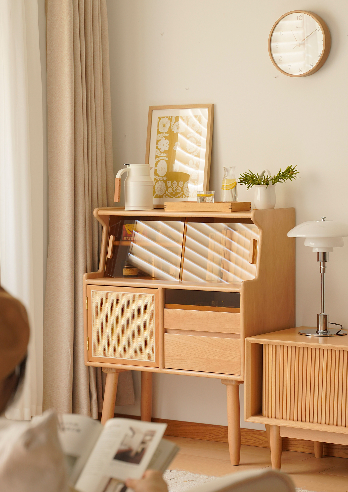 product design，furniture design ，Interior design，Sideboard，Solid wood sideboard，Solid wood furniture，furniture，
