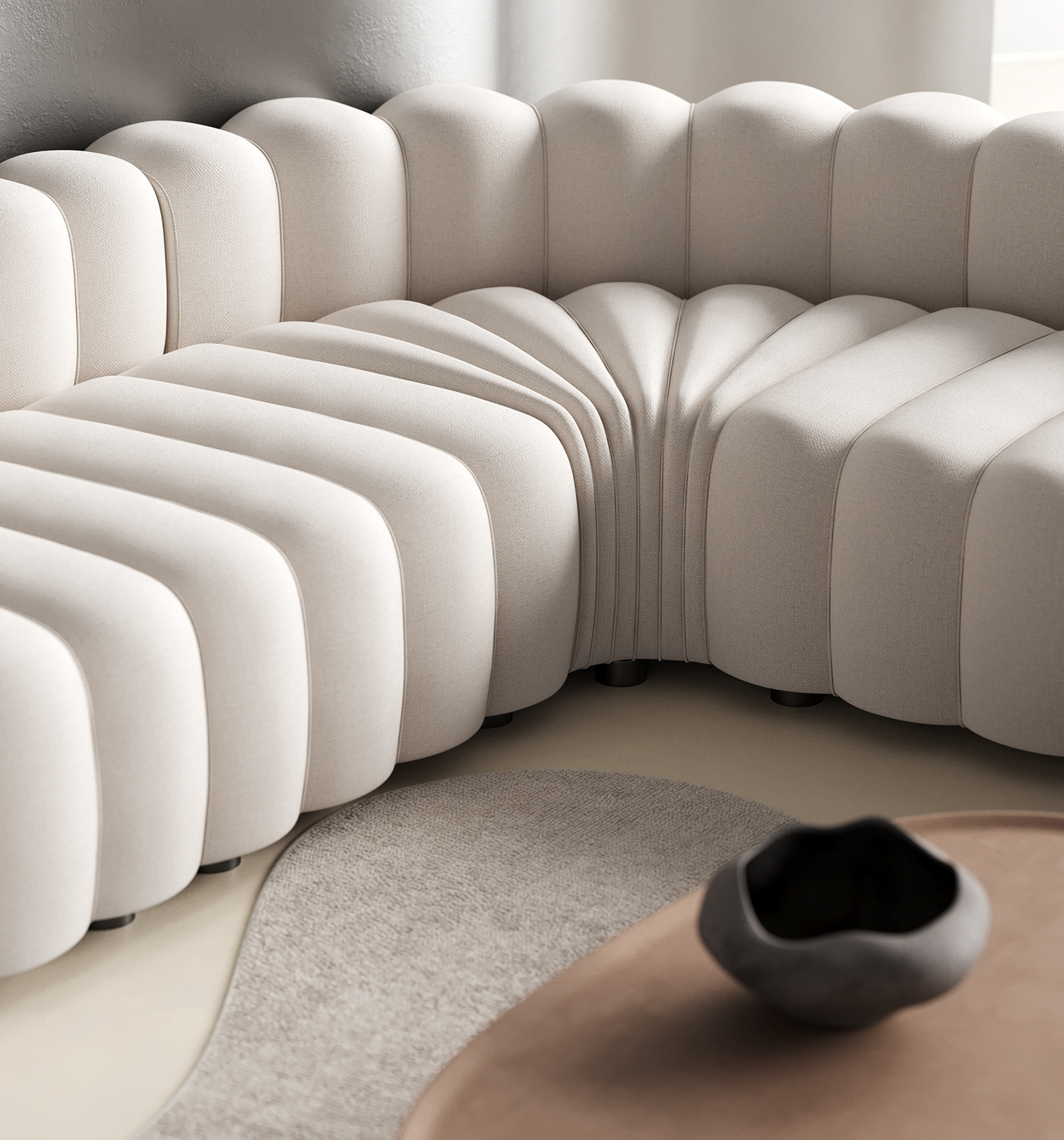 Minimalism，Concept interior，Render，