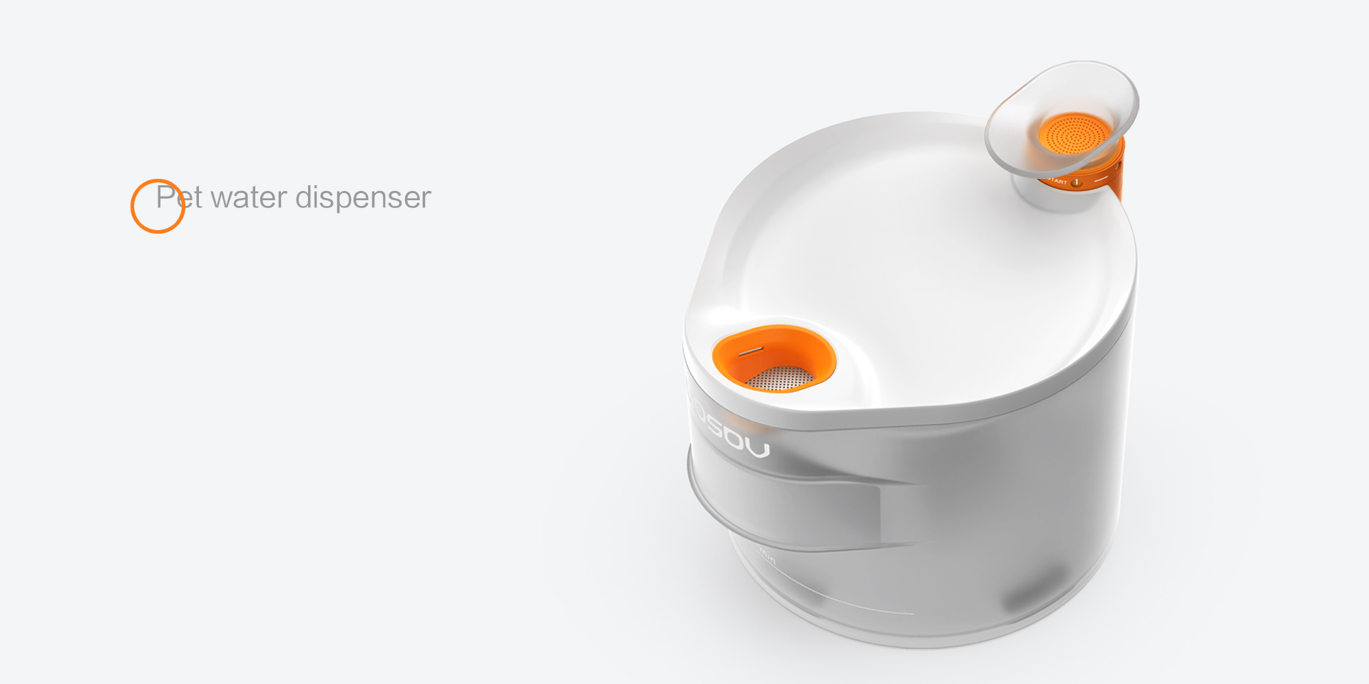 Pet product design, Shenzhen exterior design, pet water dispenser，