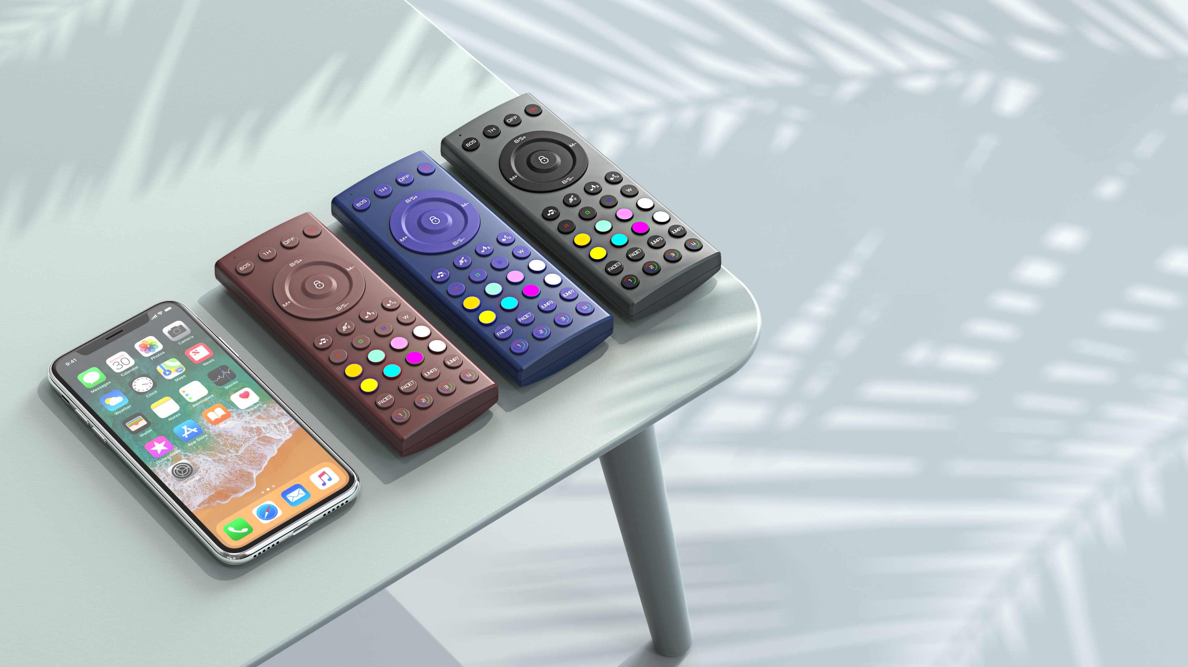 Remote control，color，Silk screen printing，collocation，