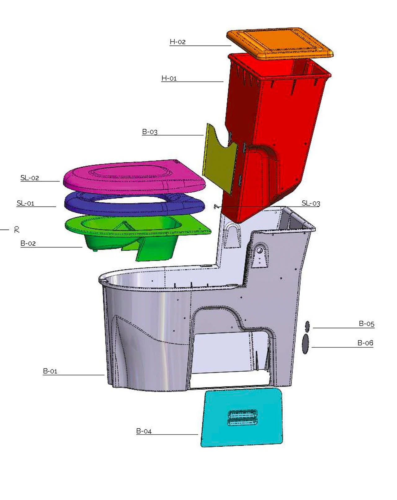conceptual design，closestool，environment protection，