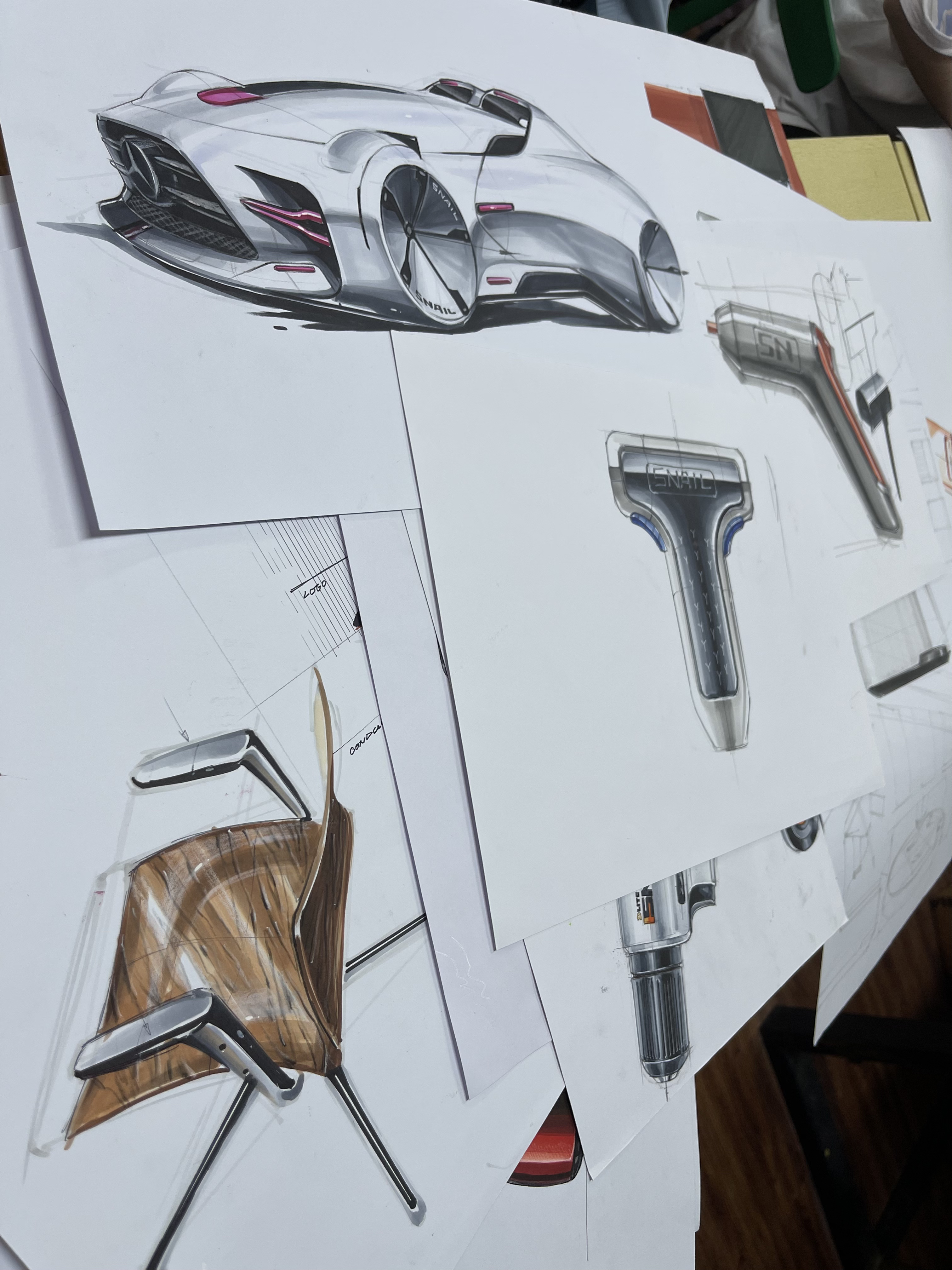 Hand drawn products，