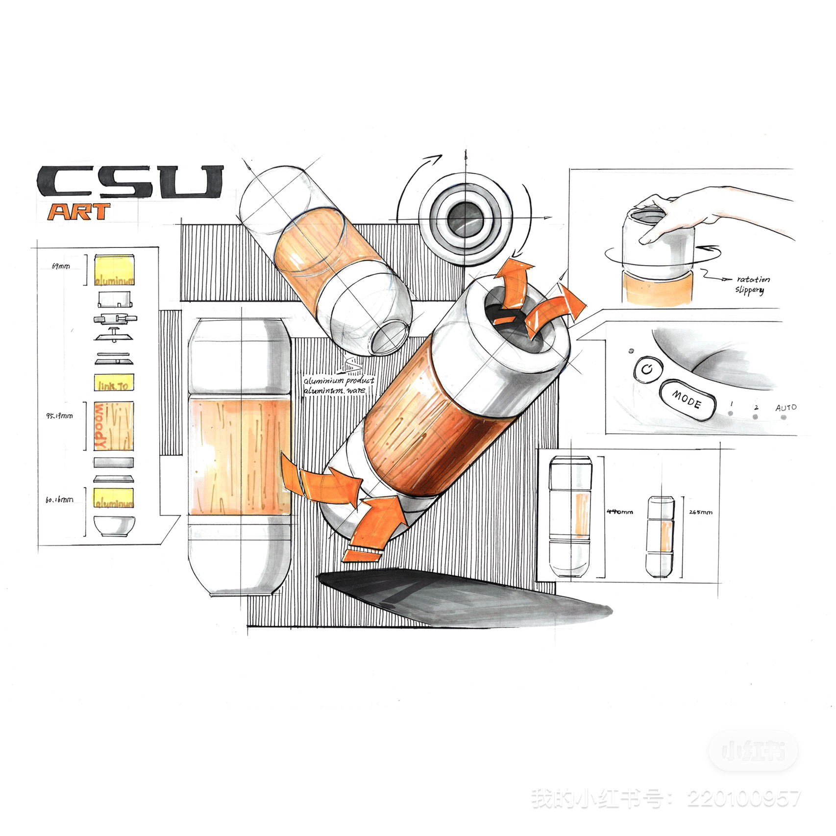 Hand drawn products，