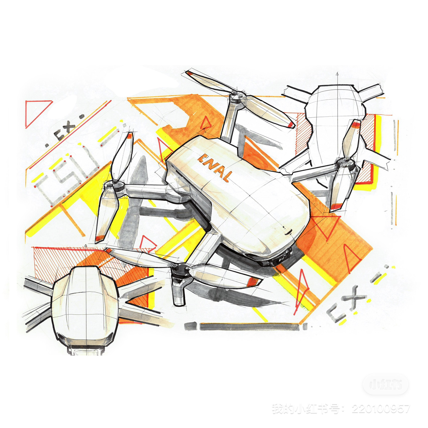 Hand drawn products，