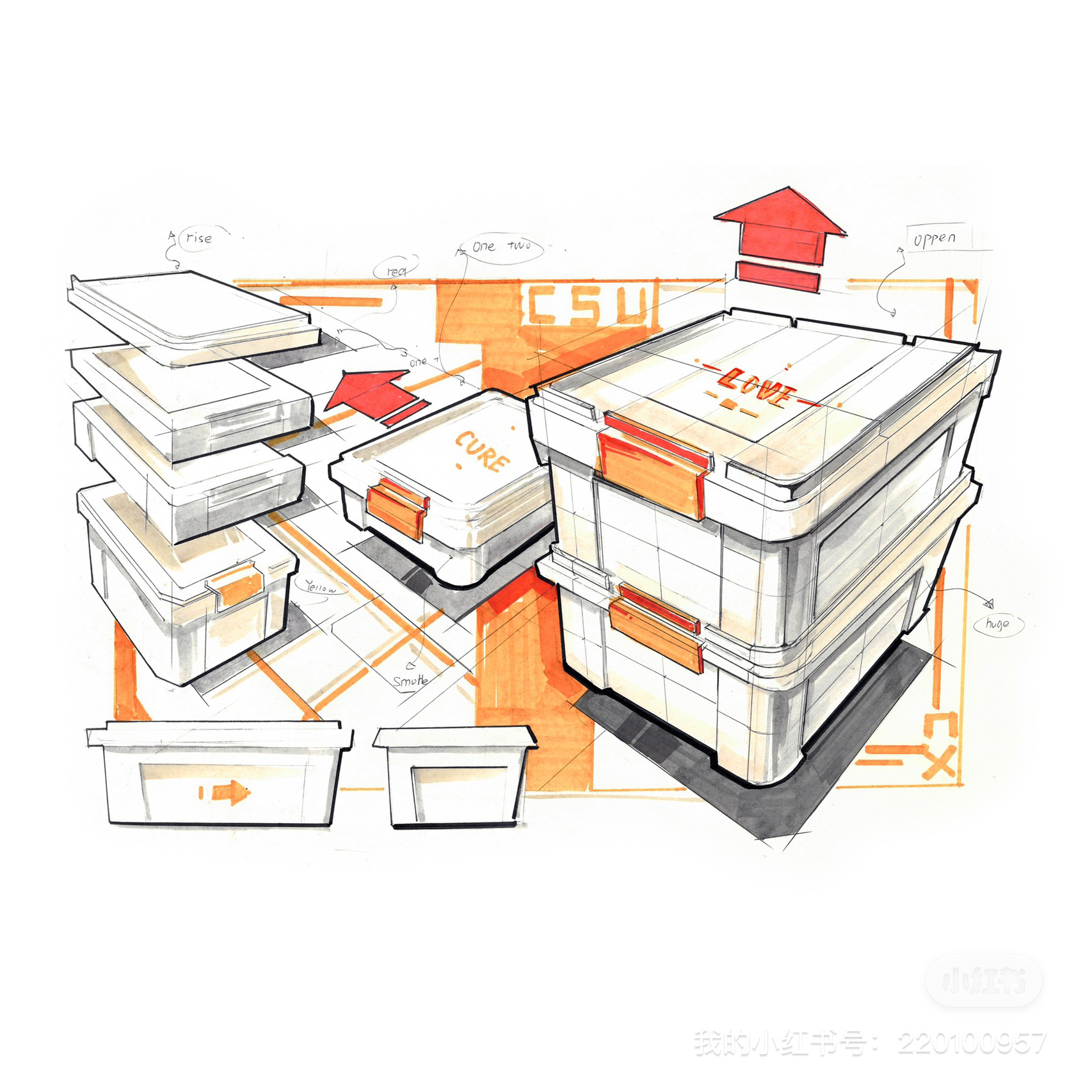 Hand drawn products，