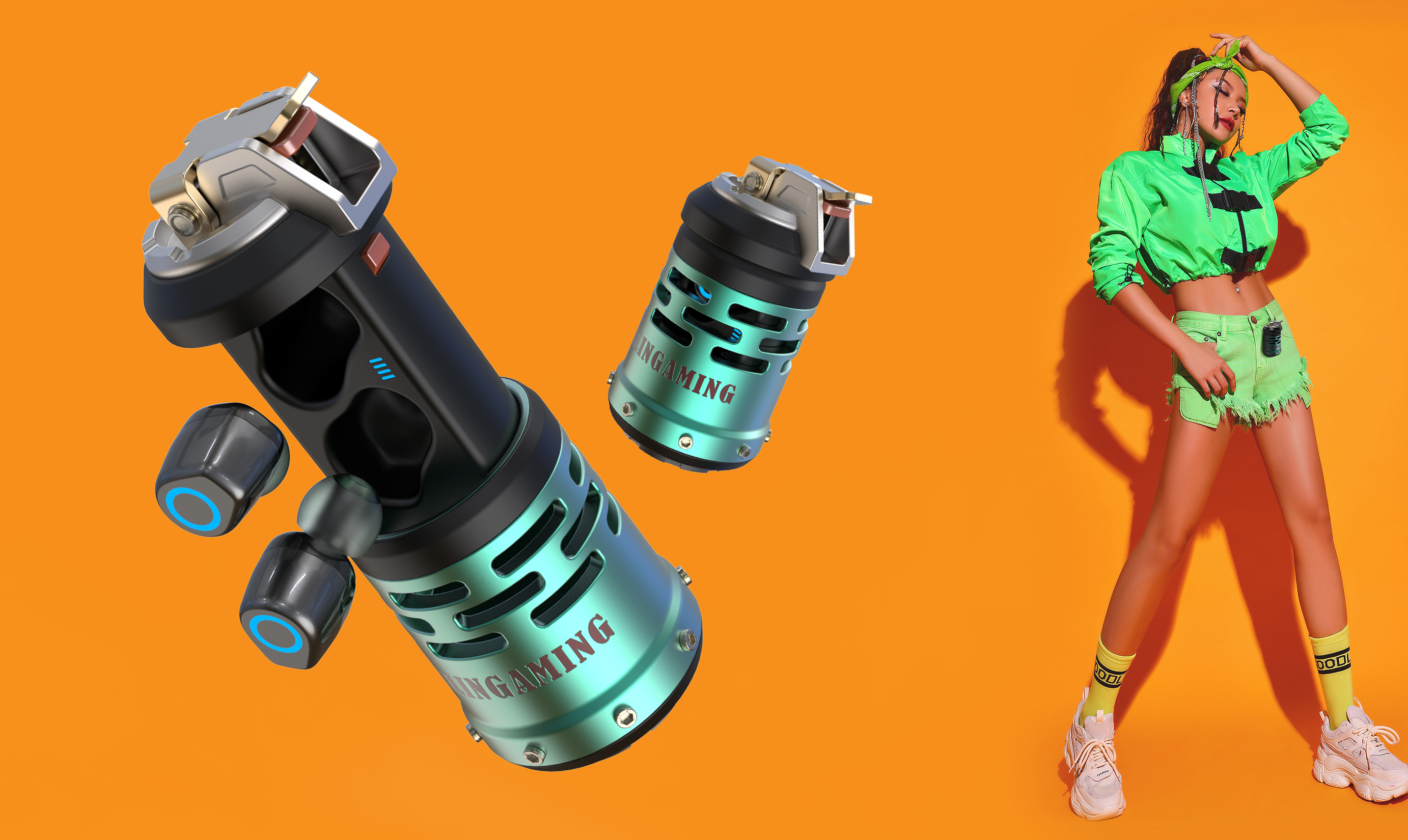 Bluetooth headset，Bluetooth，Mechanical air，Mecha wind，