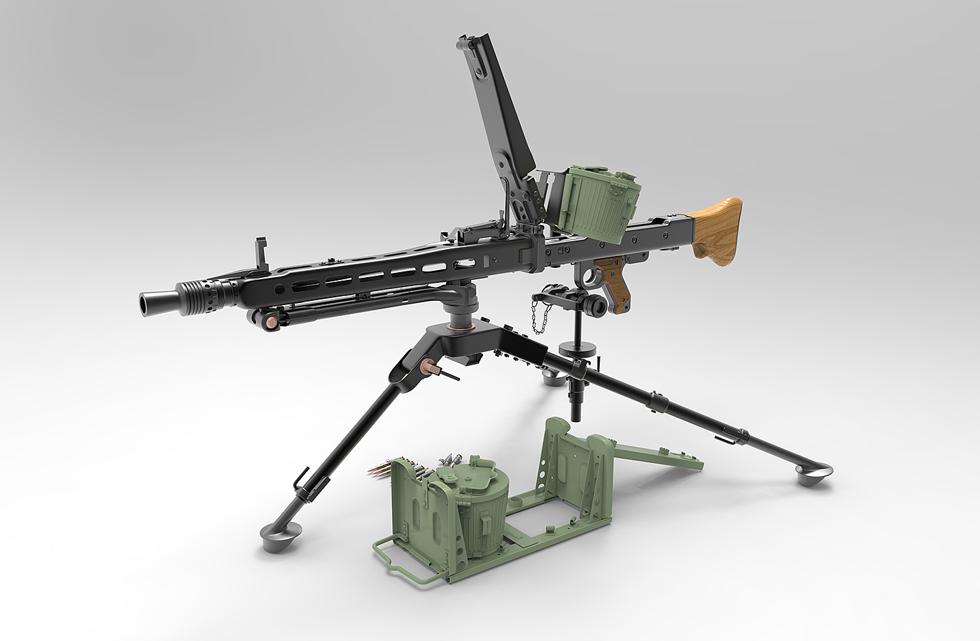 MG42，gun，machine gun，currency，
