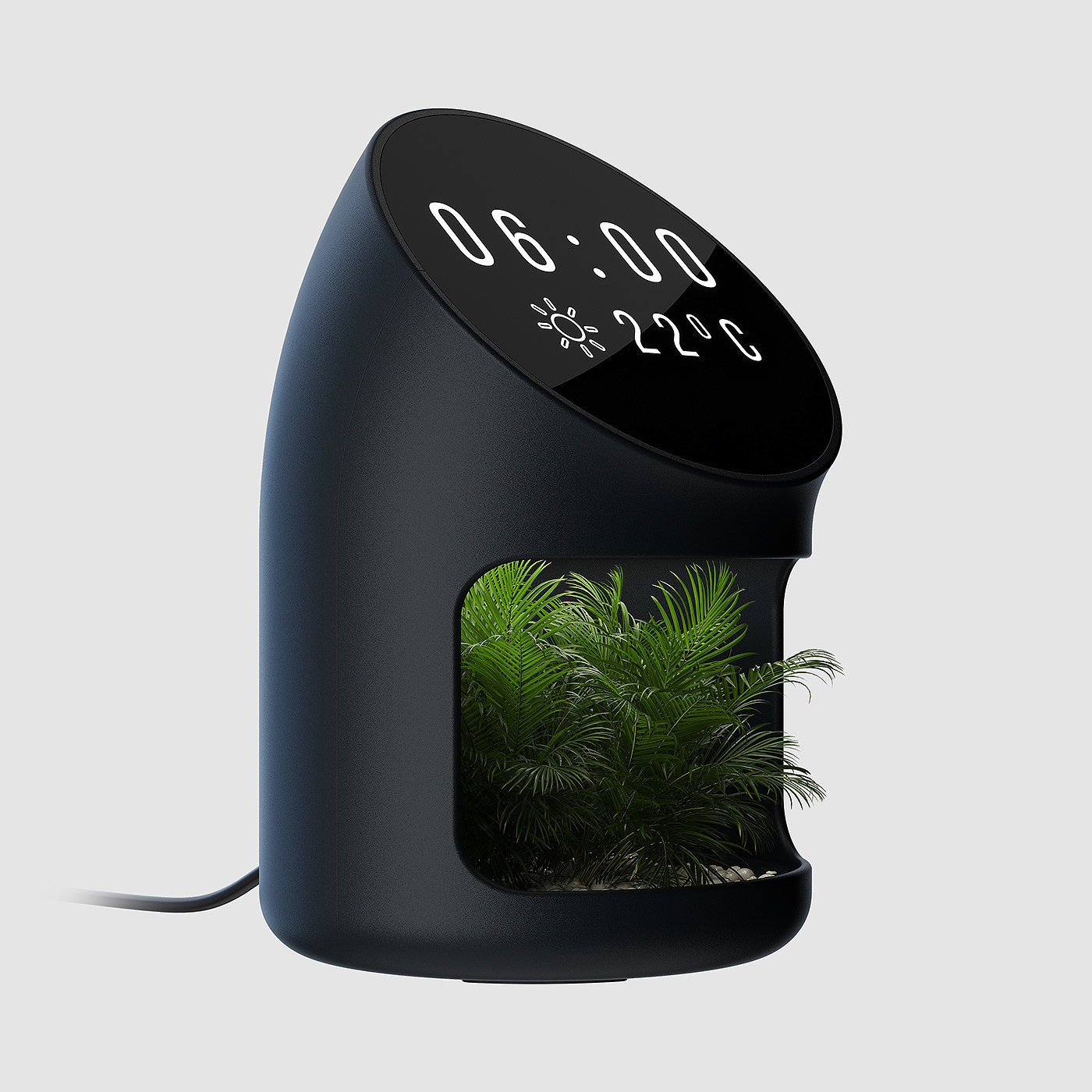 alarm clock，product design，Appearance design，Green plant，