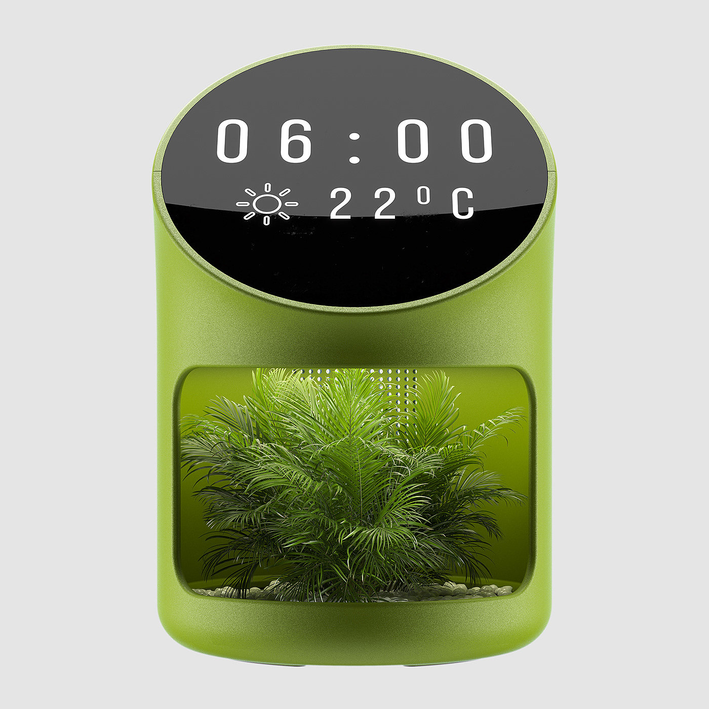 alarm clock，product design，Appearance design，Green plant，