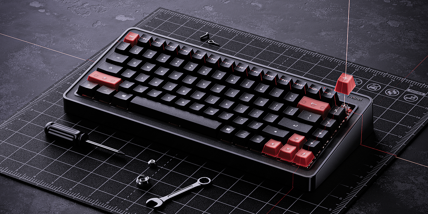 Redshift，c4d，Render，keyboard，