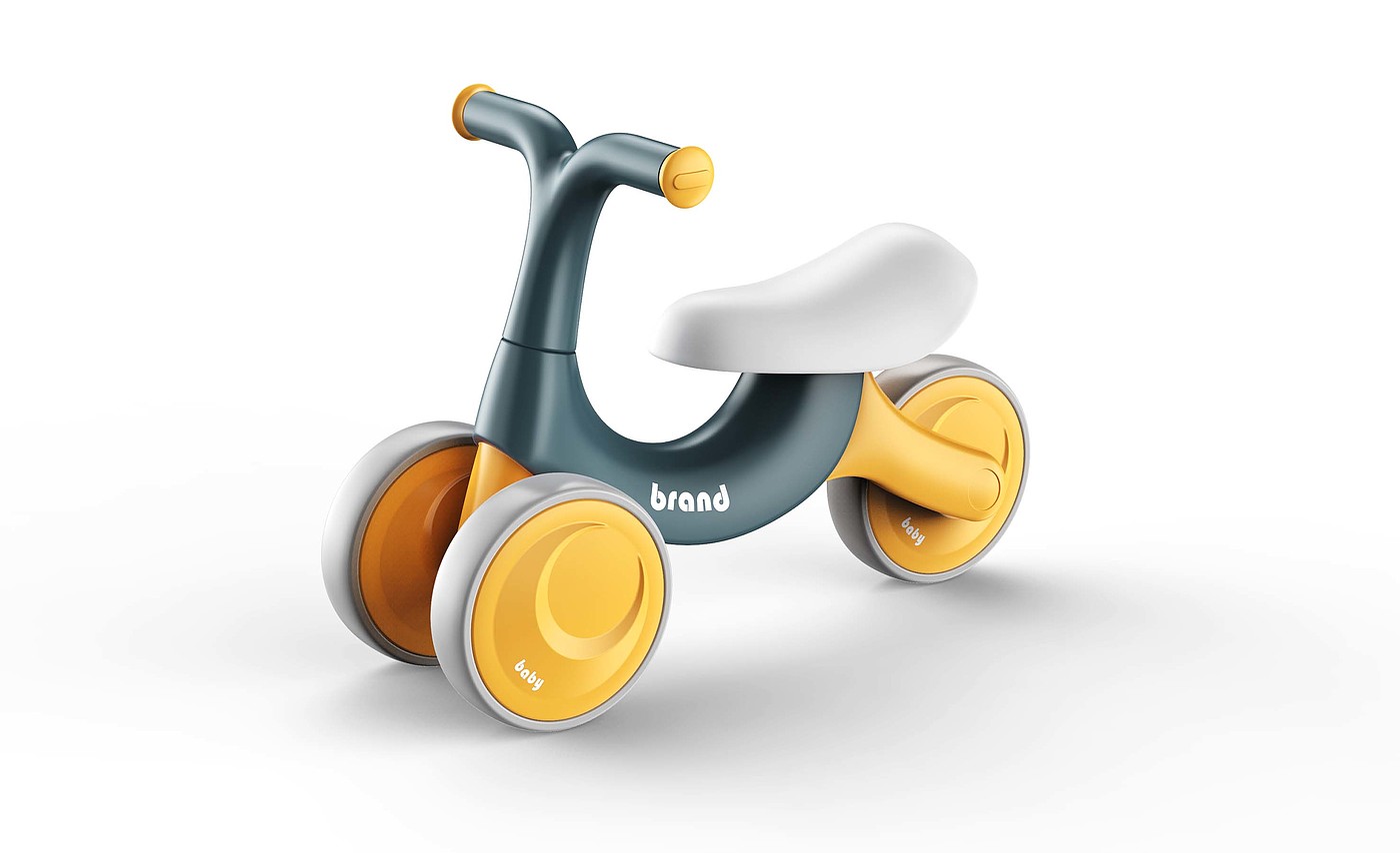 Long form，Children's scooter，industrial design，Stroller，Children's balance car，Children's torsion car，Advanced Popular Product Color Matching，
