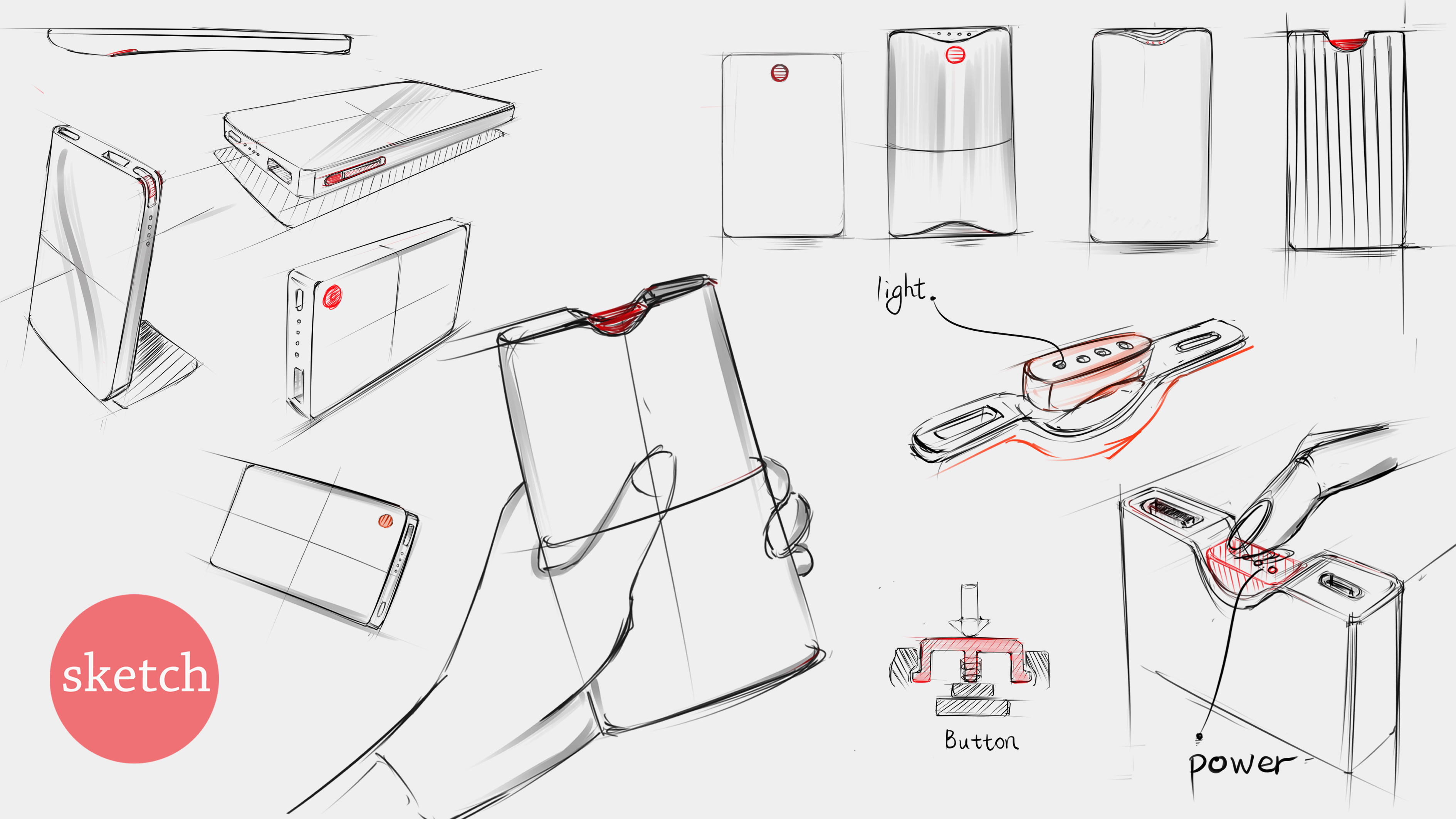 Embellishment, red, feel，