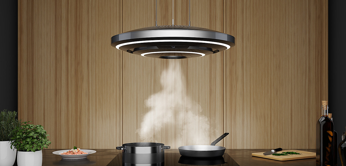 Kitchen range hood，product design，Appearance design，exquisite，