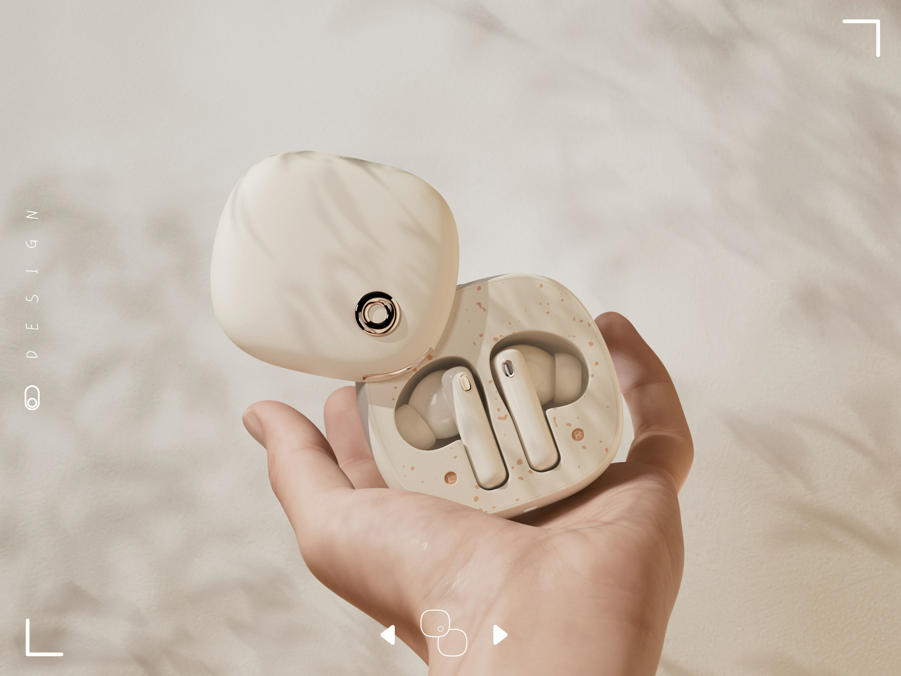 Bluetooth headset，headset，travel，relax，Render，Visual typesetting，Travel diary，5% design，