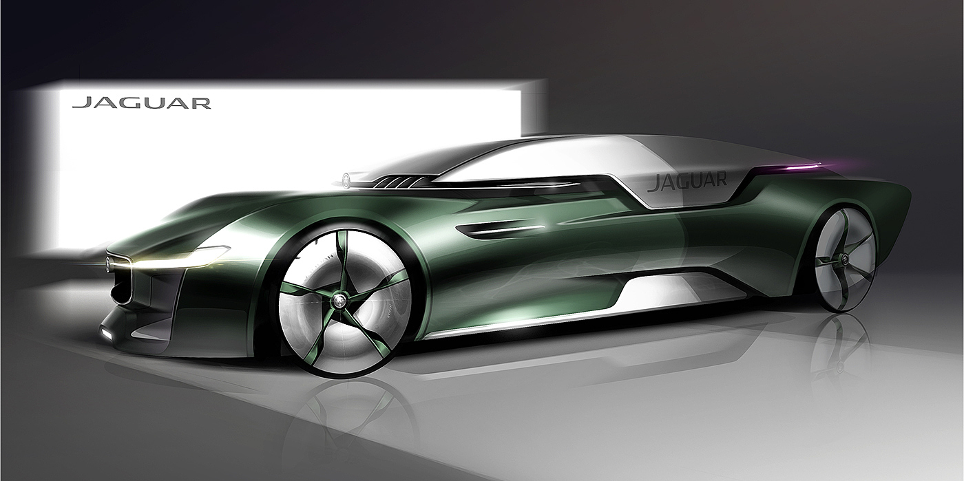 Sports car，Jaguar，concept，