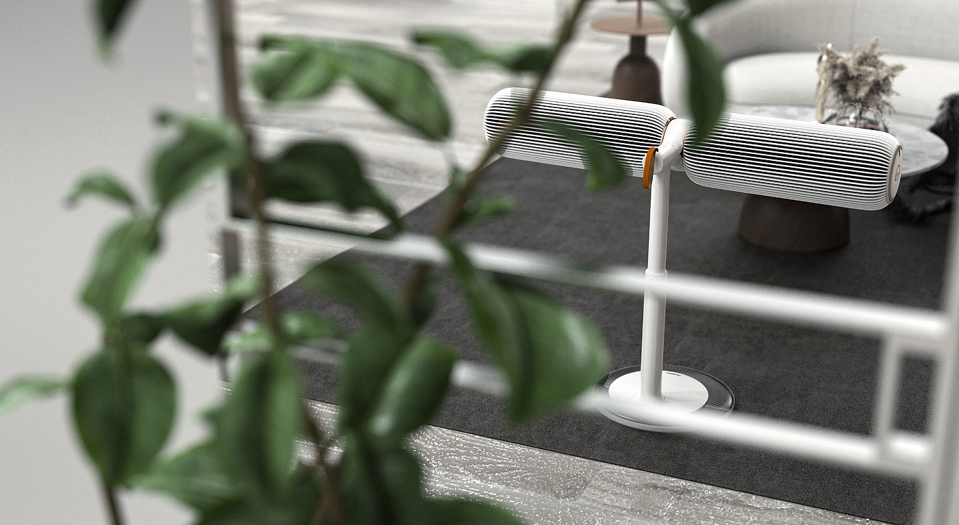 concept，Circulation fan，air cleaner，