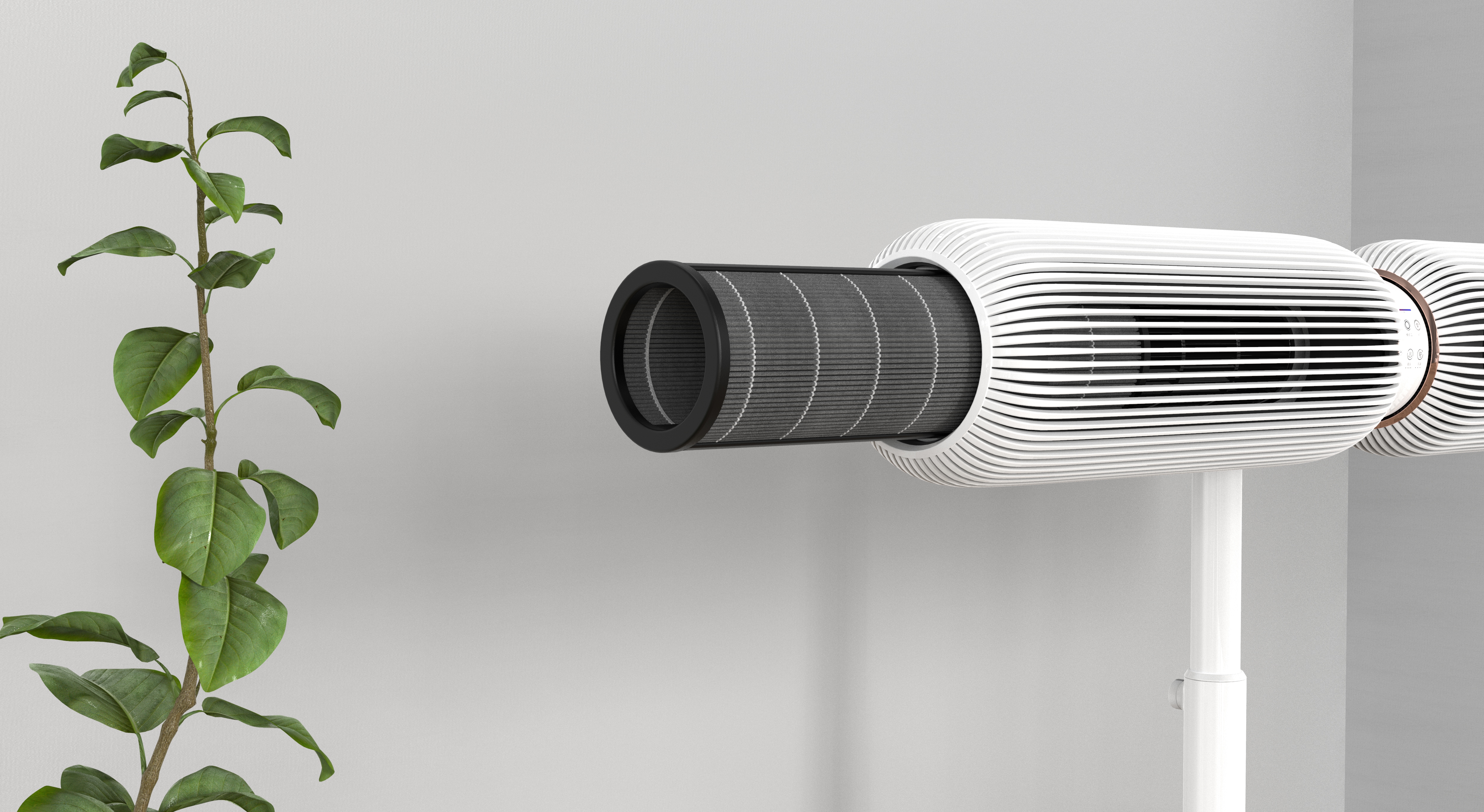 concept，Circulation fan，air cleaner，