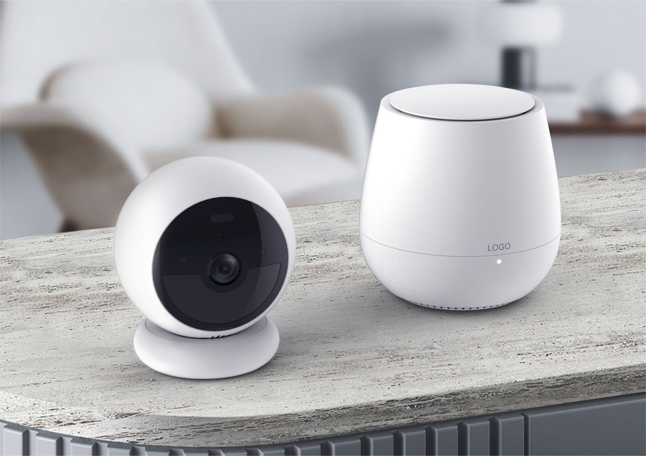 2022 Red Dot Product Design Award，Spotlight Camera 2K，Surveillance camera，