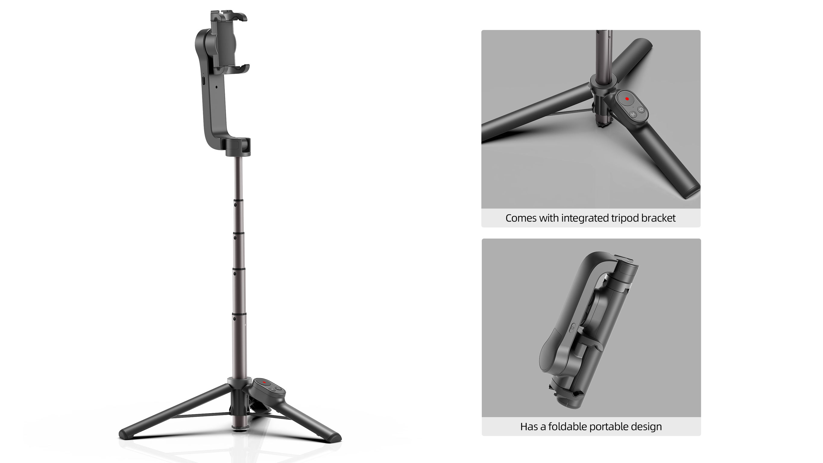 2022 Red Dot Product Design Award，Explore the shadow，tripod，fold，stabilizer，