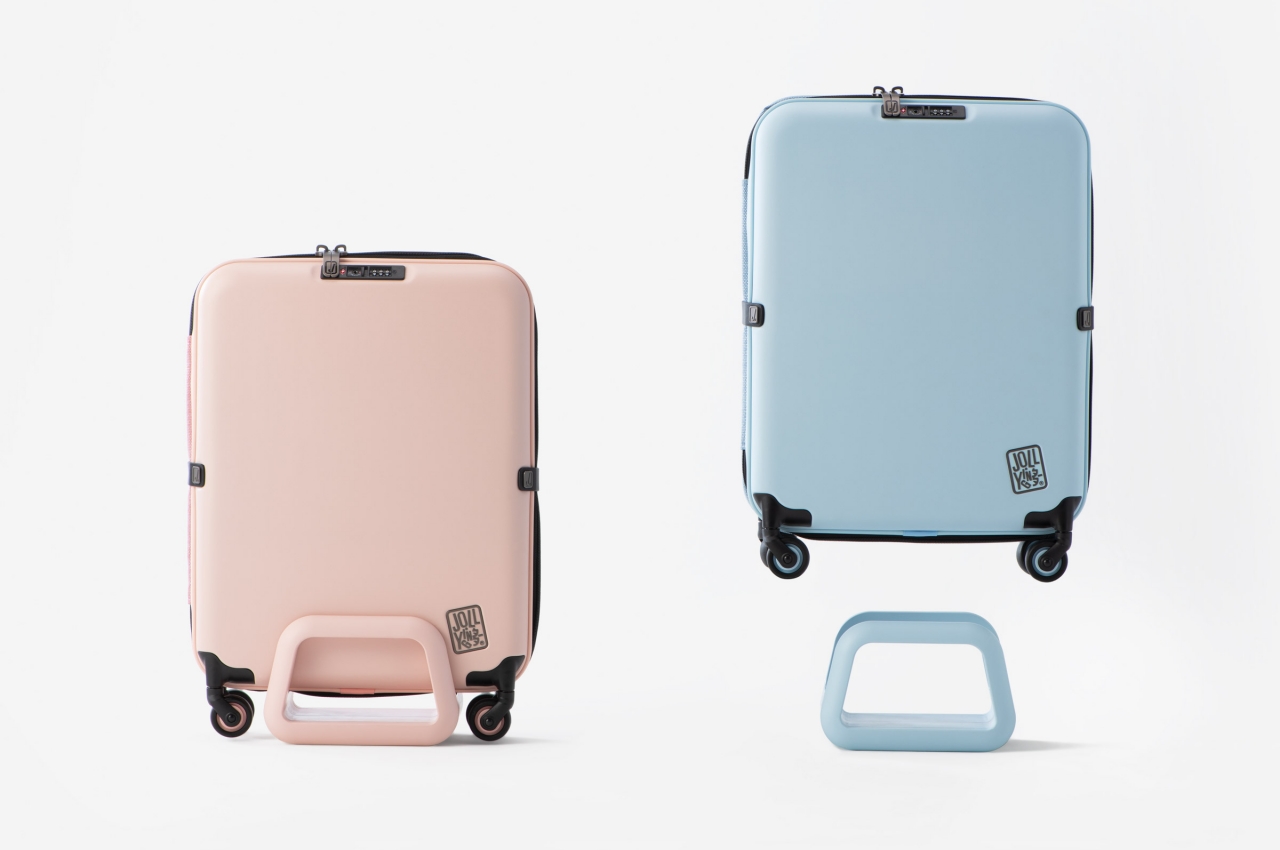 Jollying Pebble，Draw bar box，fold，Provincial space，Combination lock，